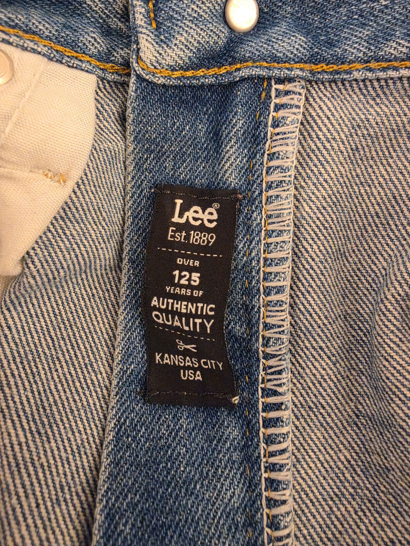 Lee Men's Blue Regular Fit Jeans Waist 33 Leg 34 image 10