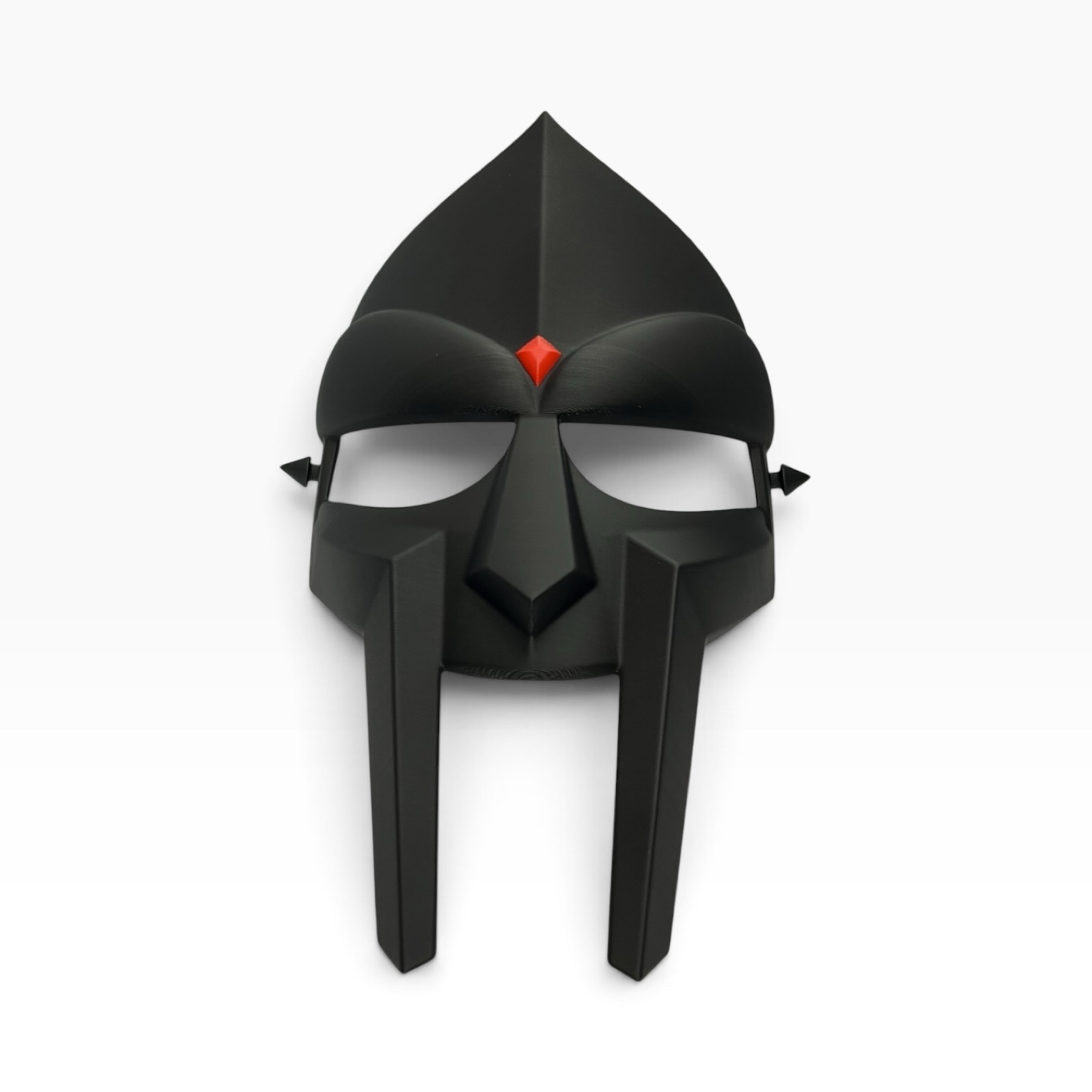 MF DOOM Inspired Life Size Face Piece | Halloween Cosplay Prop | Silver Black Copper | Hip Hop Display Decor image 3
