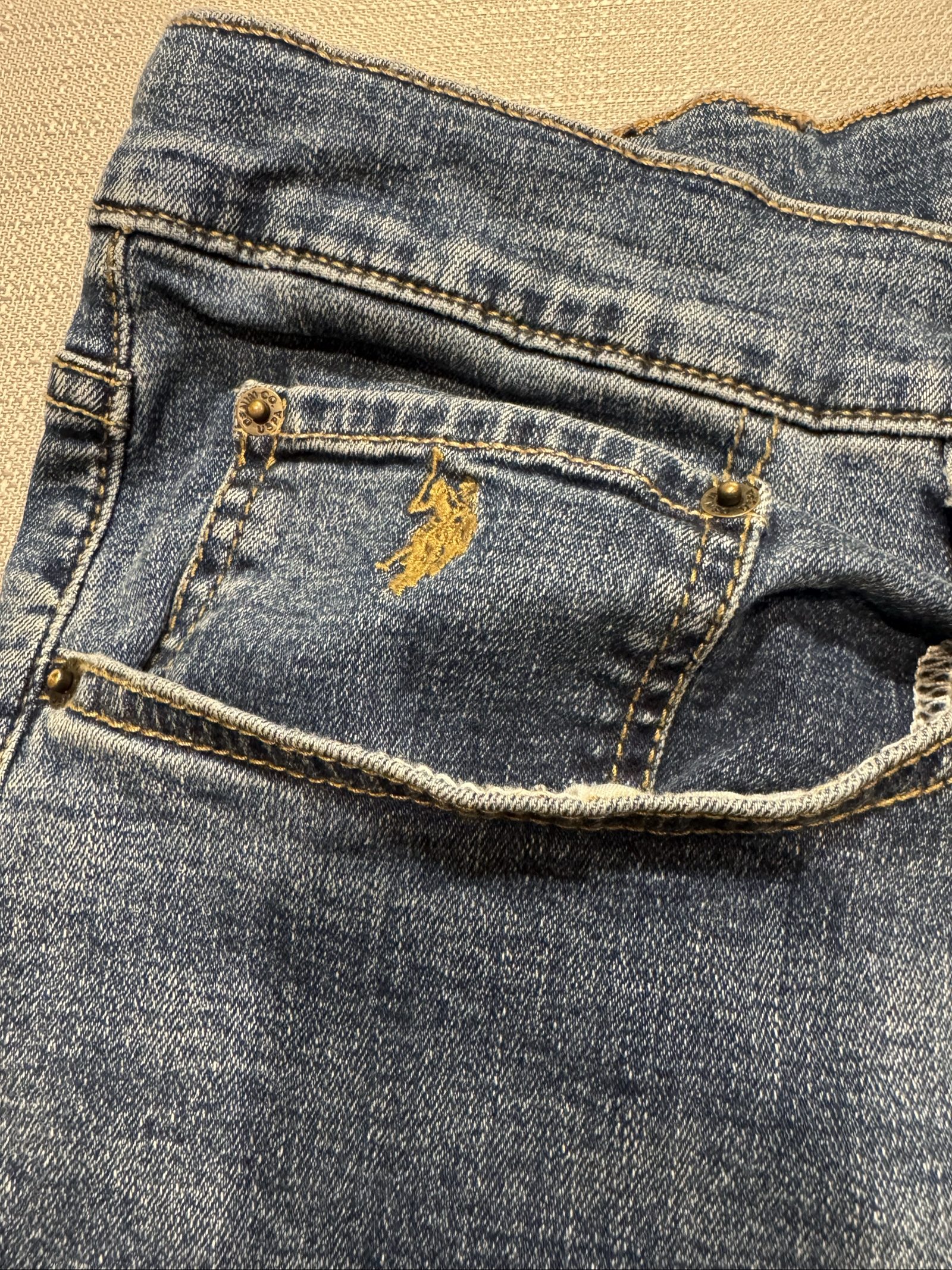 Men’s U.S. Polo Assn. Active Stretch Jeans – Medium Wash Blue – 40x30 image 2