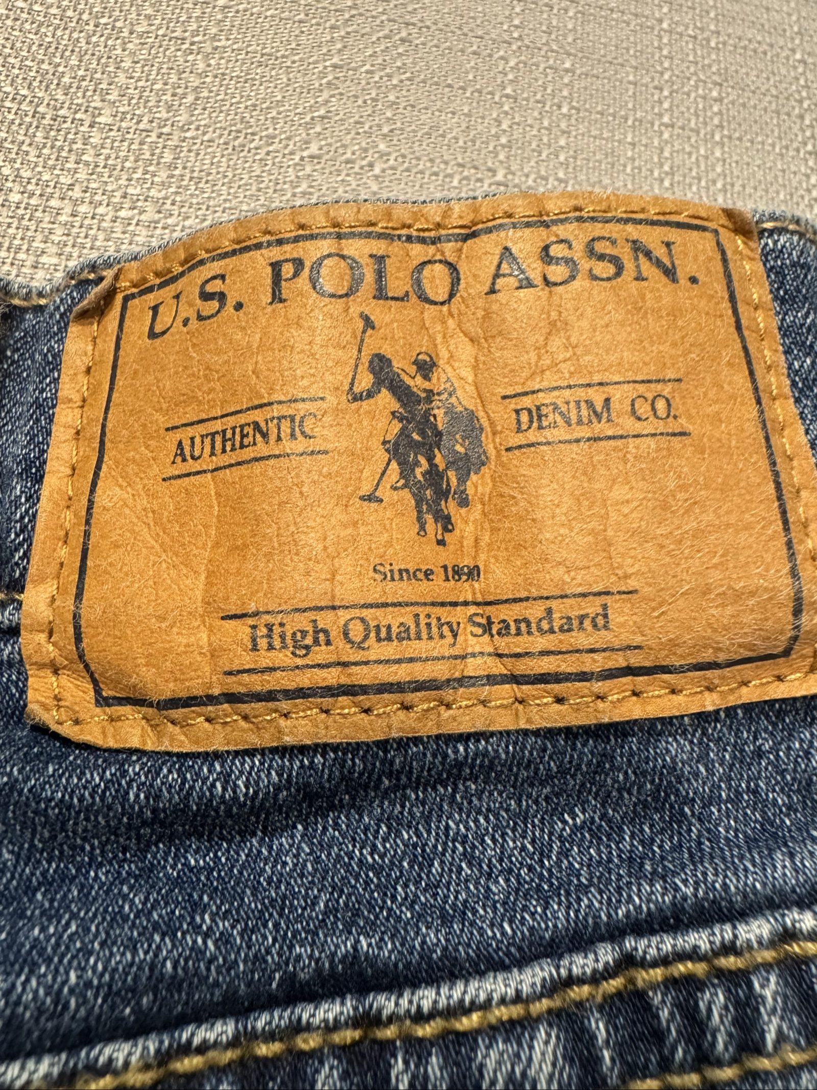 Men’s U.S. Polo Assn. Active Stretch Jeans – Medium Wash Blue – 40x30 image 7