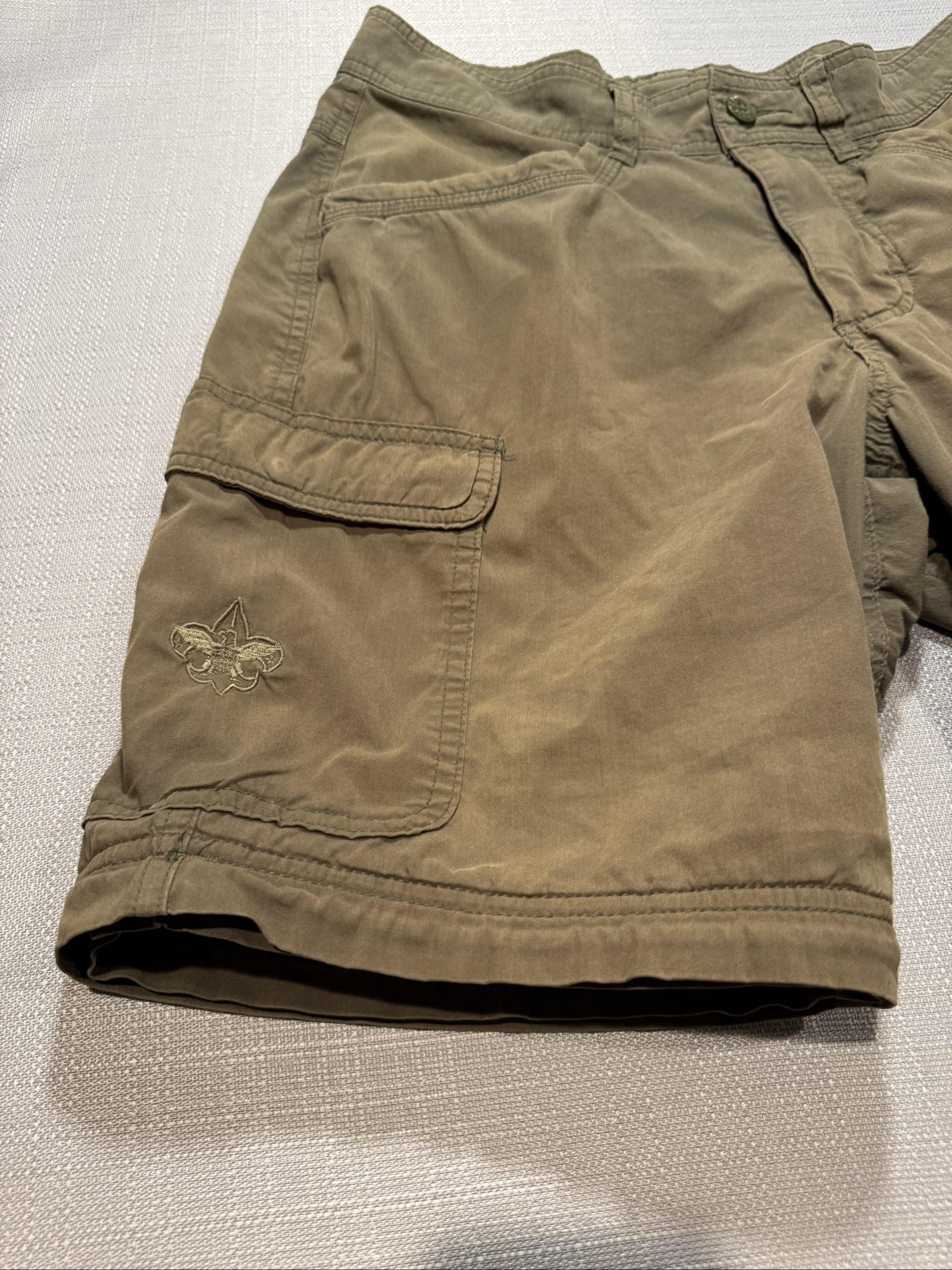 Men’s Boy Scouts of America Switchback Convertible Cargo Pants – Olive Green – 30 image 8