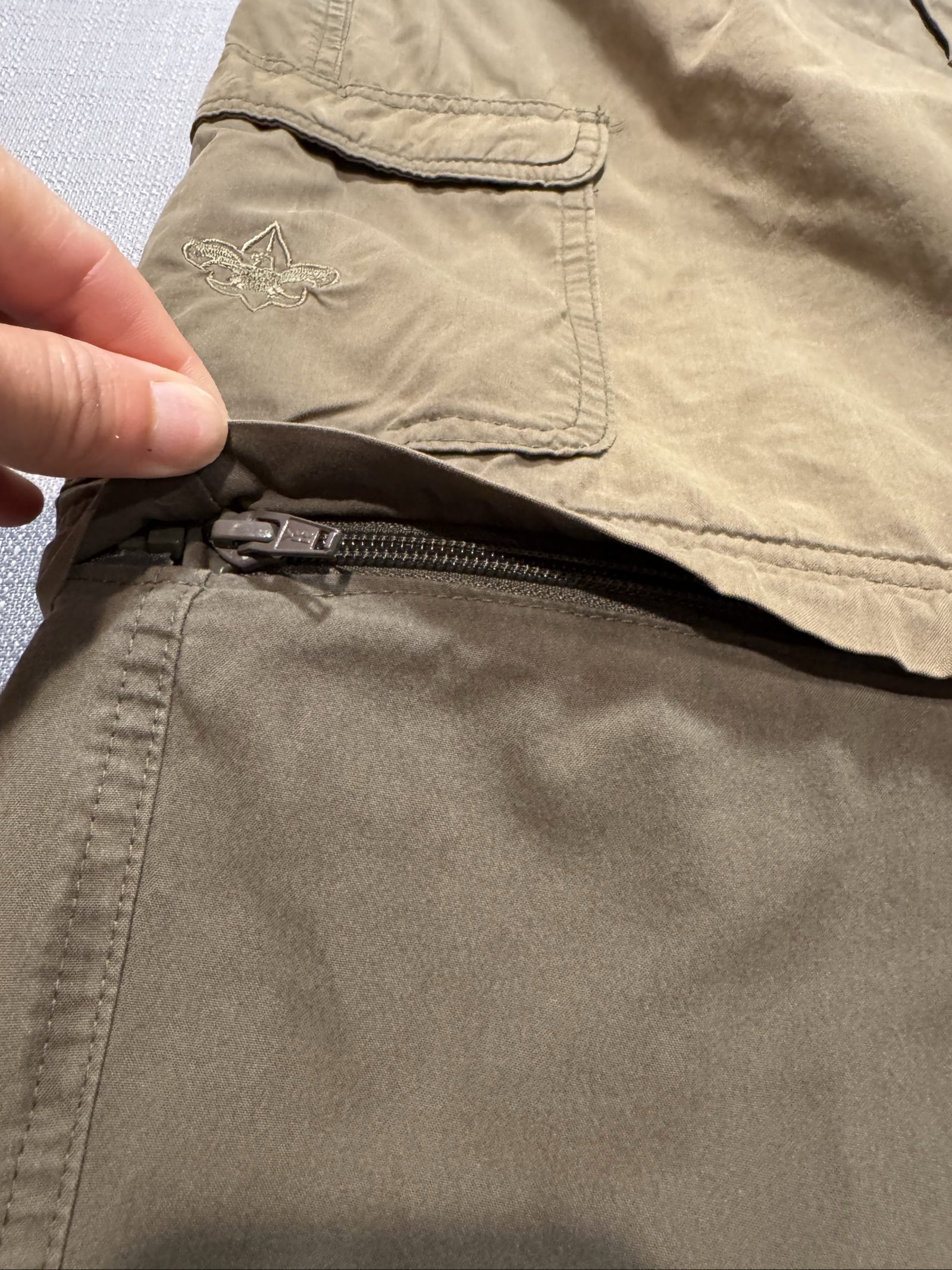 Men’s Boy Scouts of America Switchback Convertible Cargo Pants – Olive Green – 30 image 9
