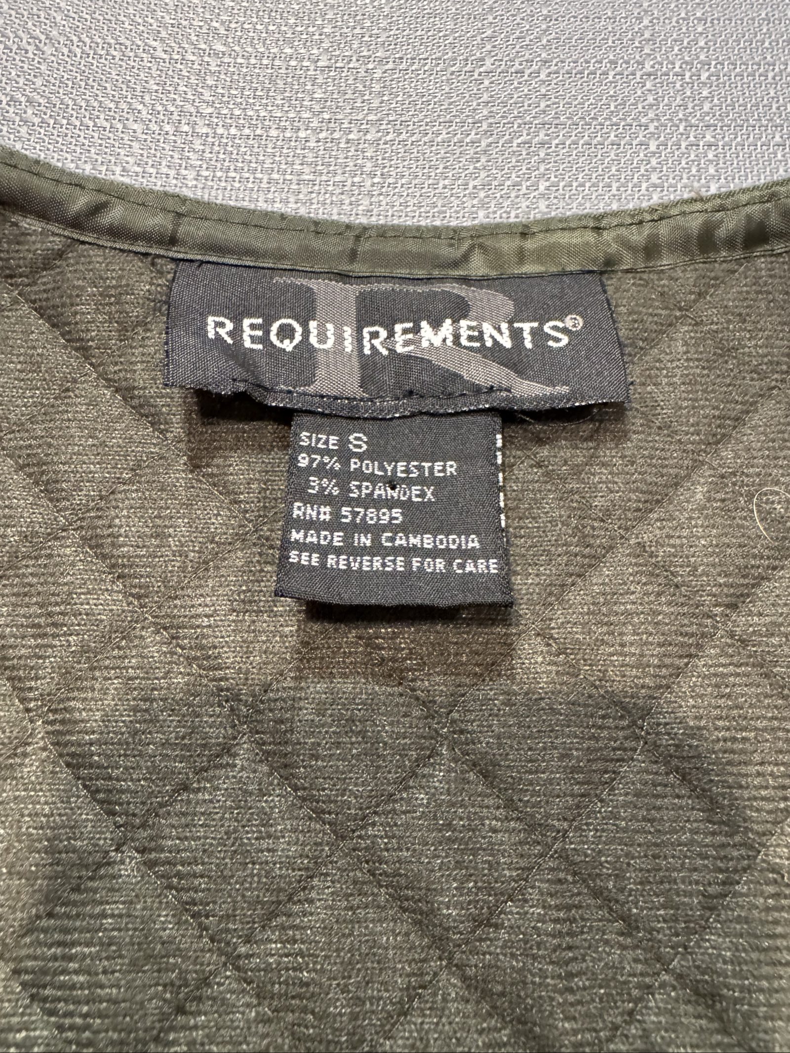 Women’s Requirements Quilted Vest – Olive Green – Small image 2