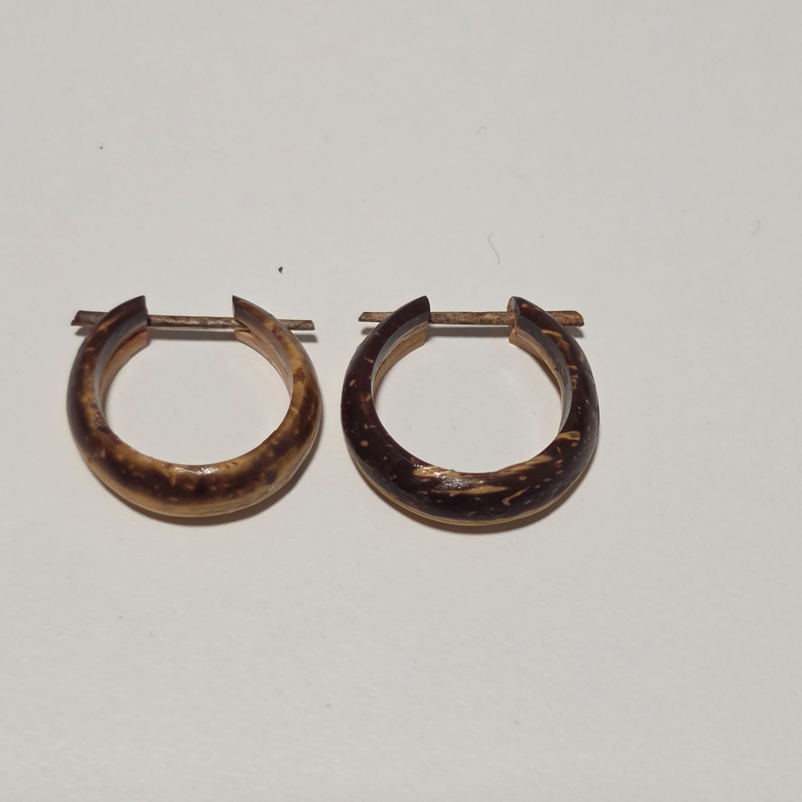 Coconut shell earrings. B8 image 2