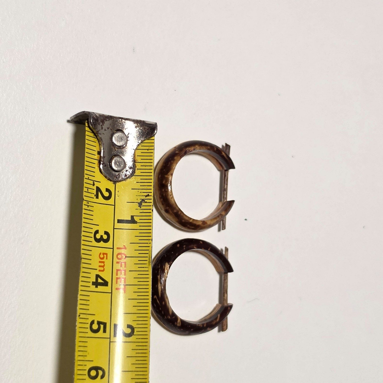 Coconut shell earrings. B8 image 4