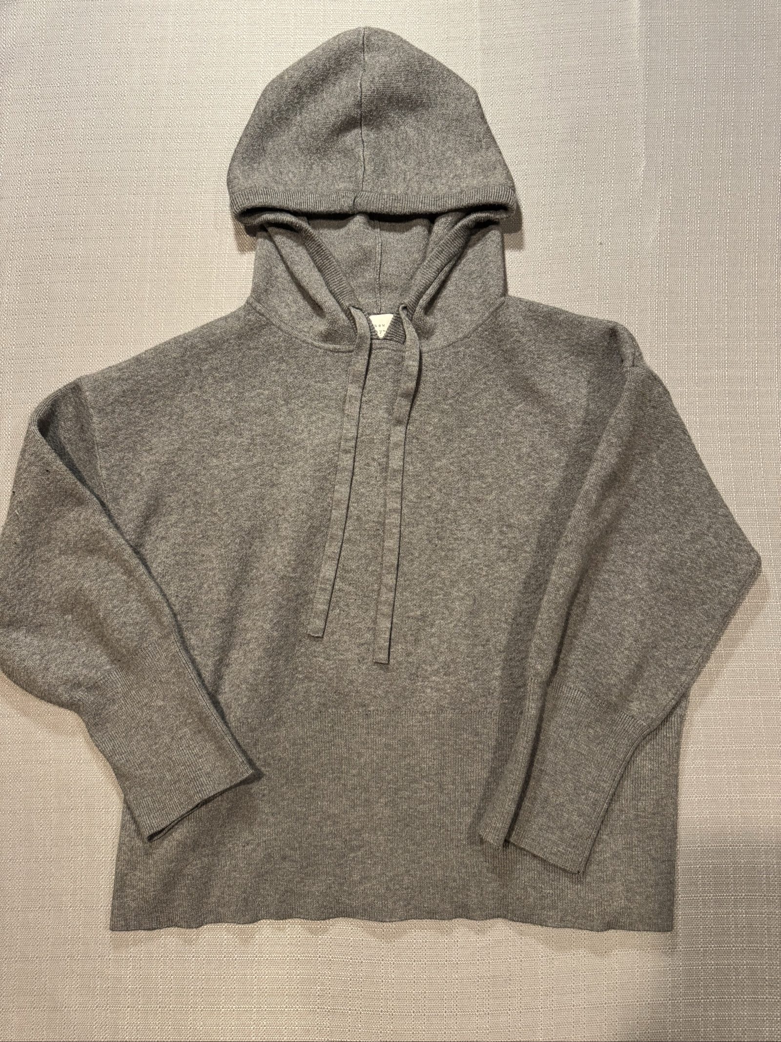 Women’s A New Day Drawstring Knit Sweater – Heather Gray – Large