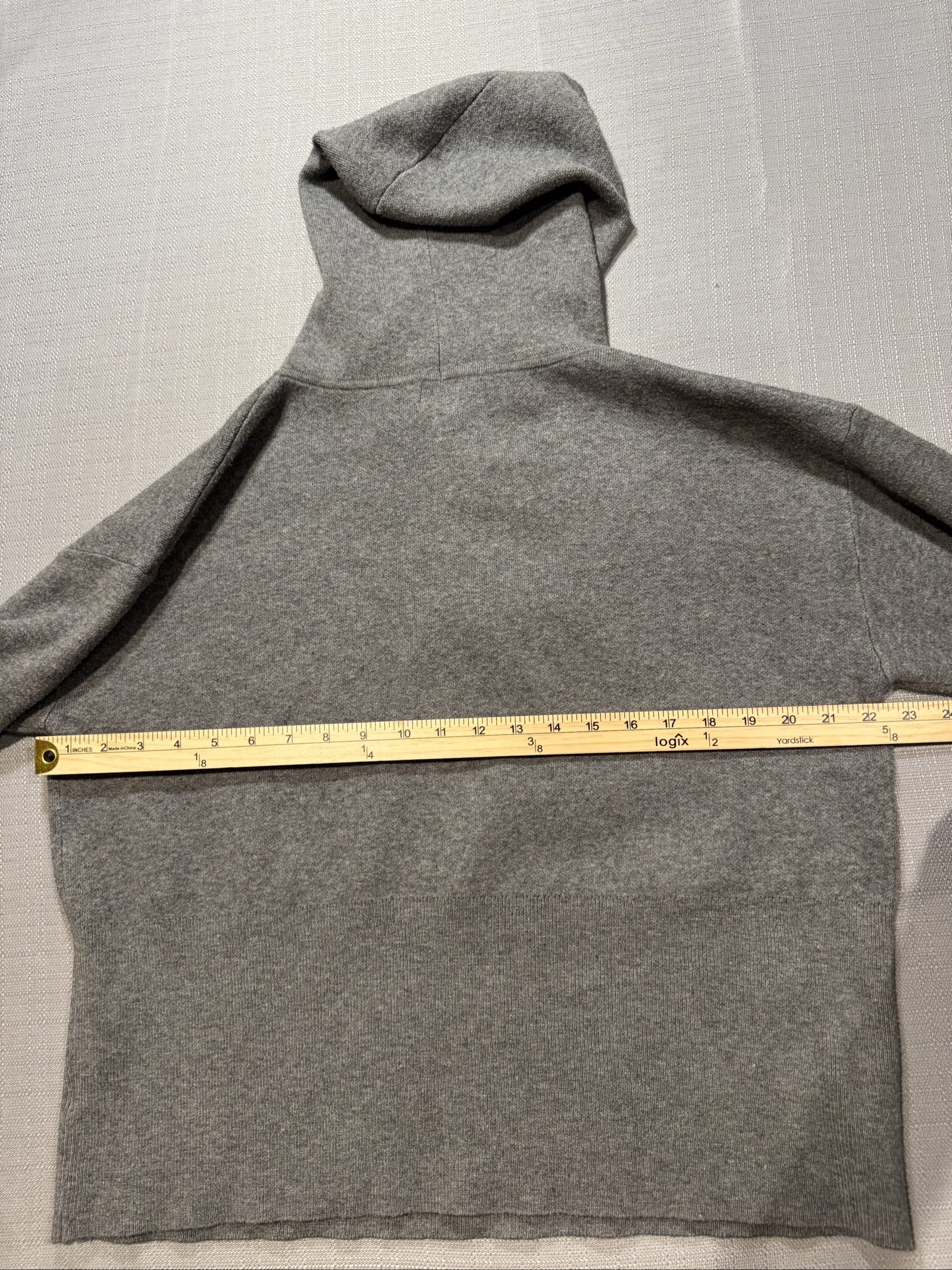 Women’s A New Day Drawstring Knit Sweater – Heather Gray – Large image 7
