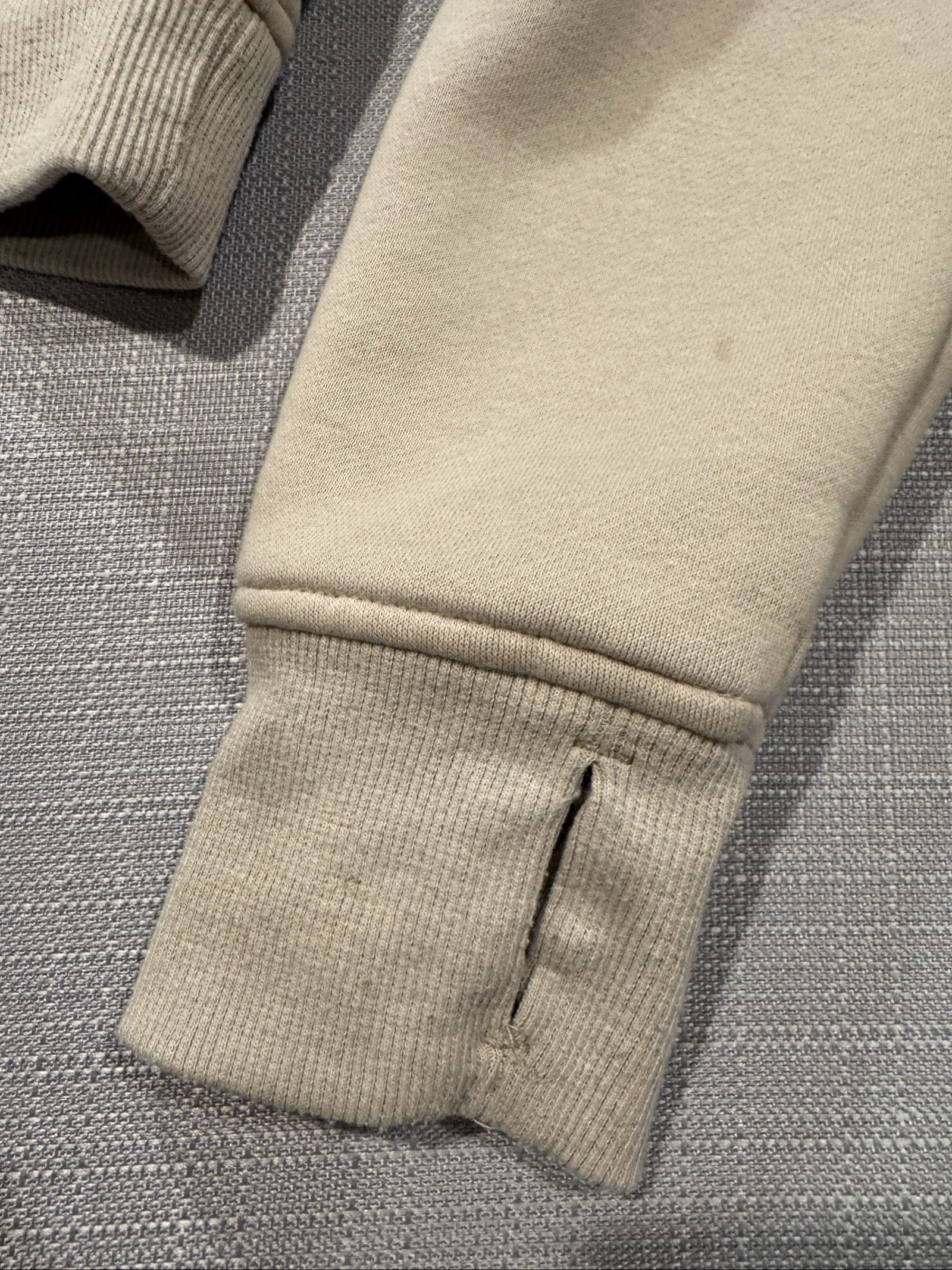 Women’s Namatime Full Zip Fleece Lined Hoodie – Cream Beige – Medium image 6