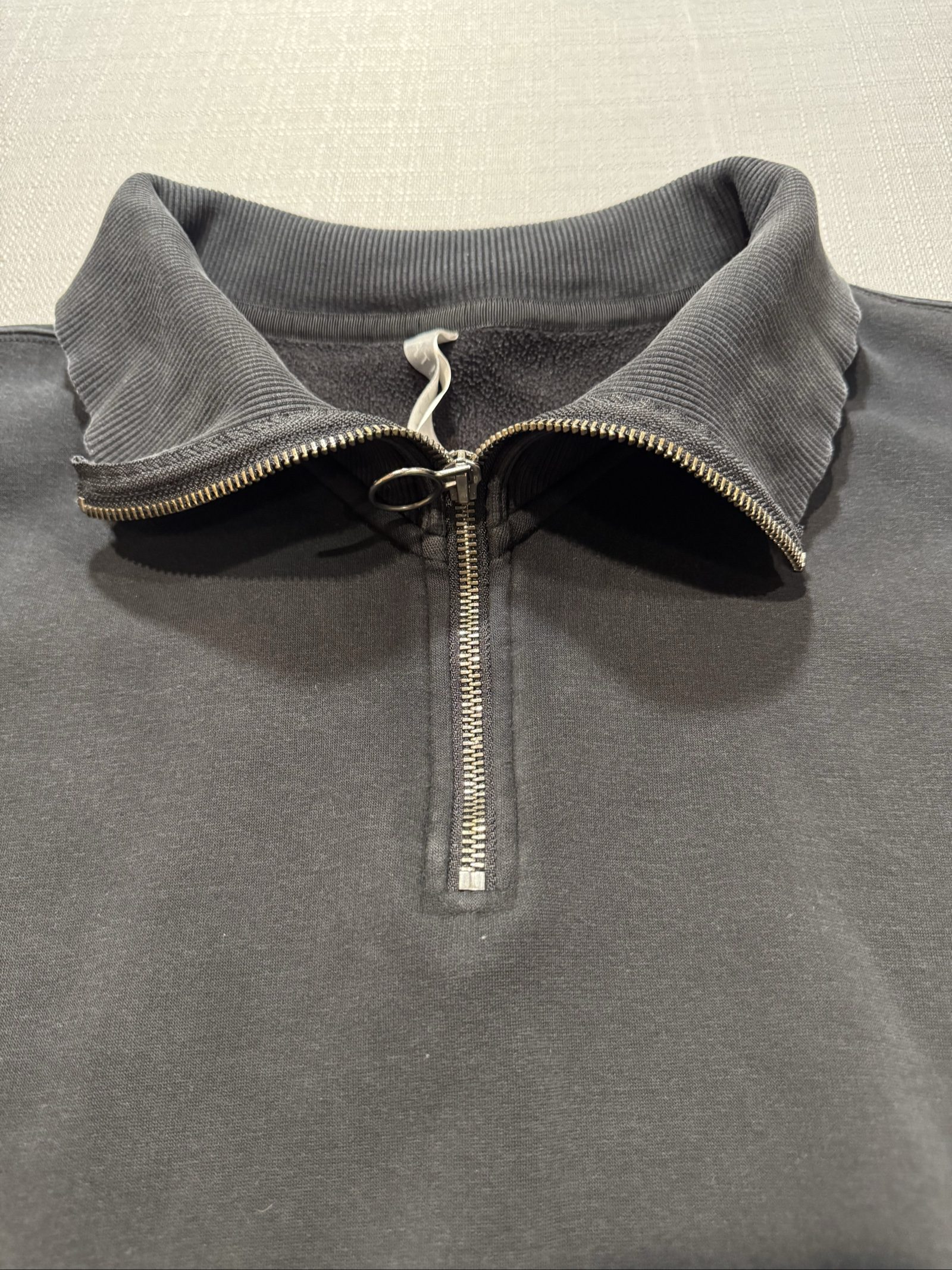 Women’s Athleta Quarter Zip Pullover Sweatshirt – Black – Medium image 2