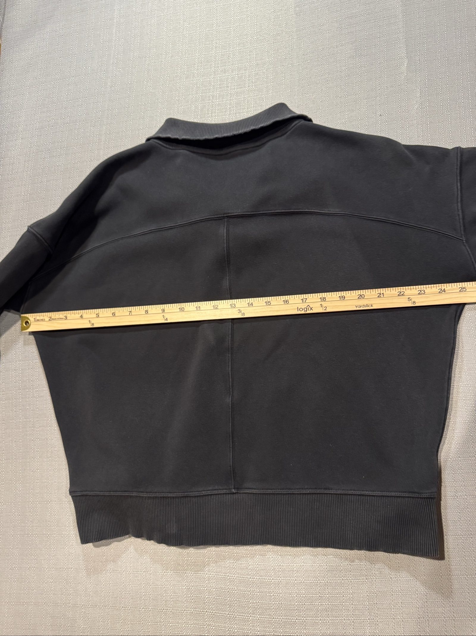 Women’s Athleta Quarter Zip Pullover Sweatshirt – Black – Medium image 7