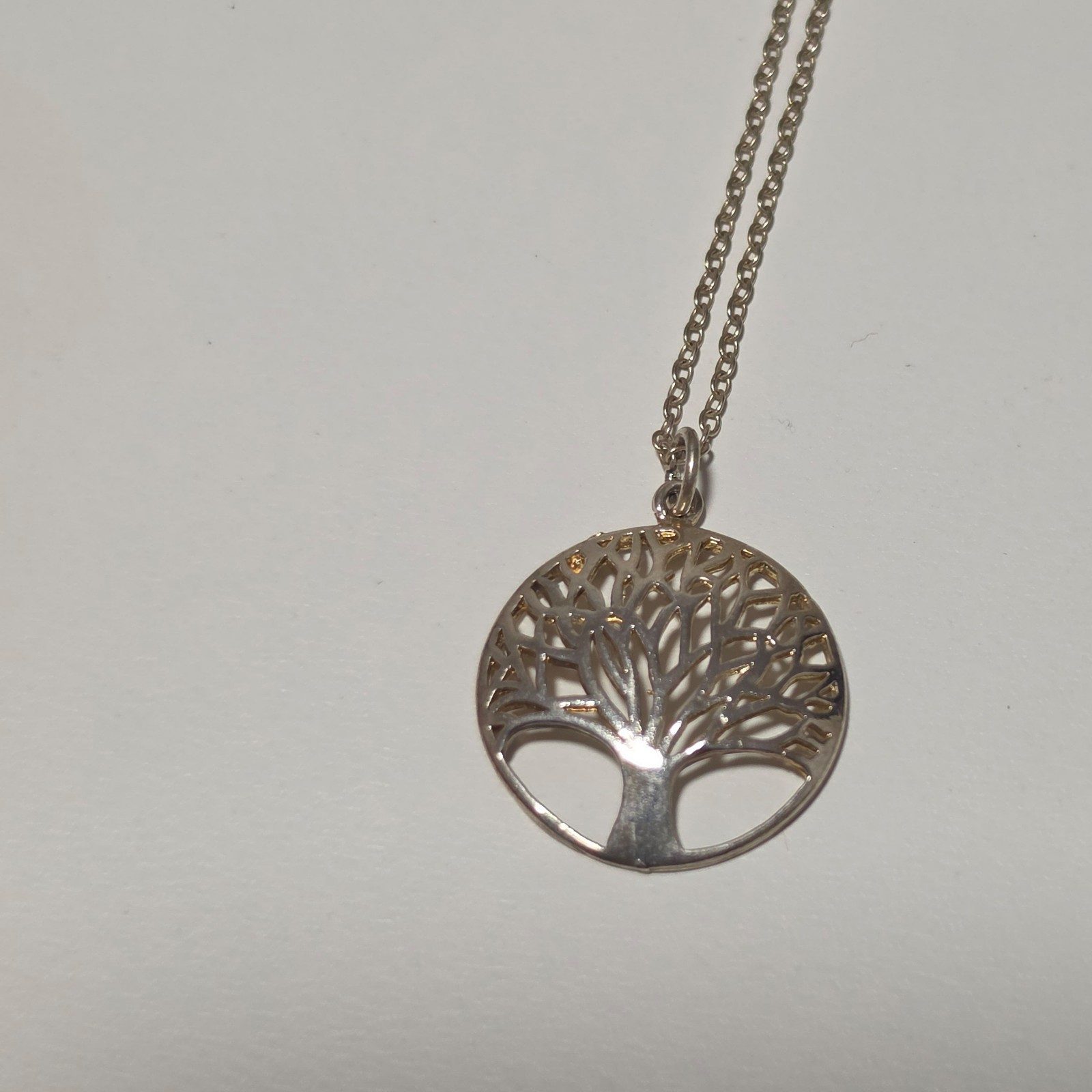 925 Tree of Life Silver Pendant Necklace .b8 image 2