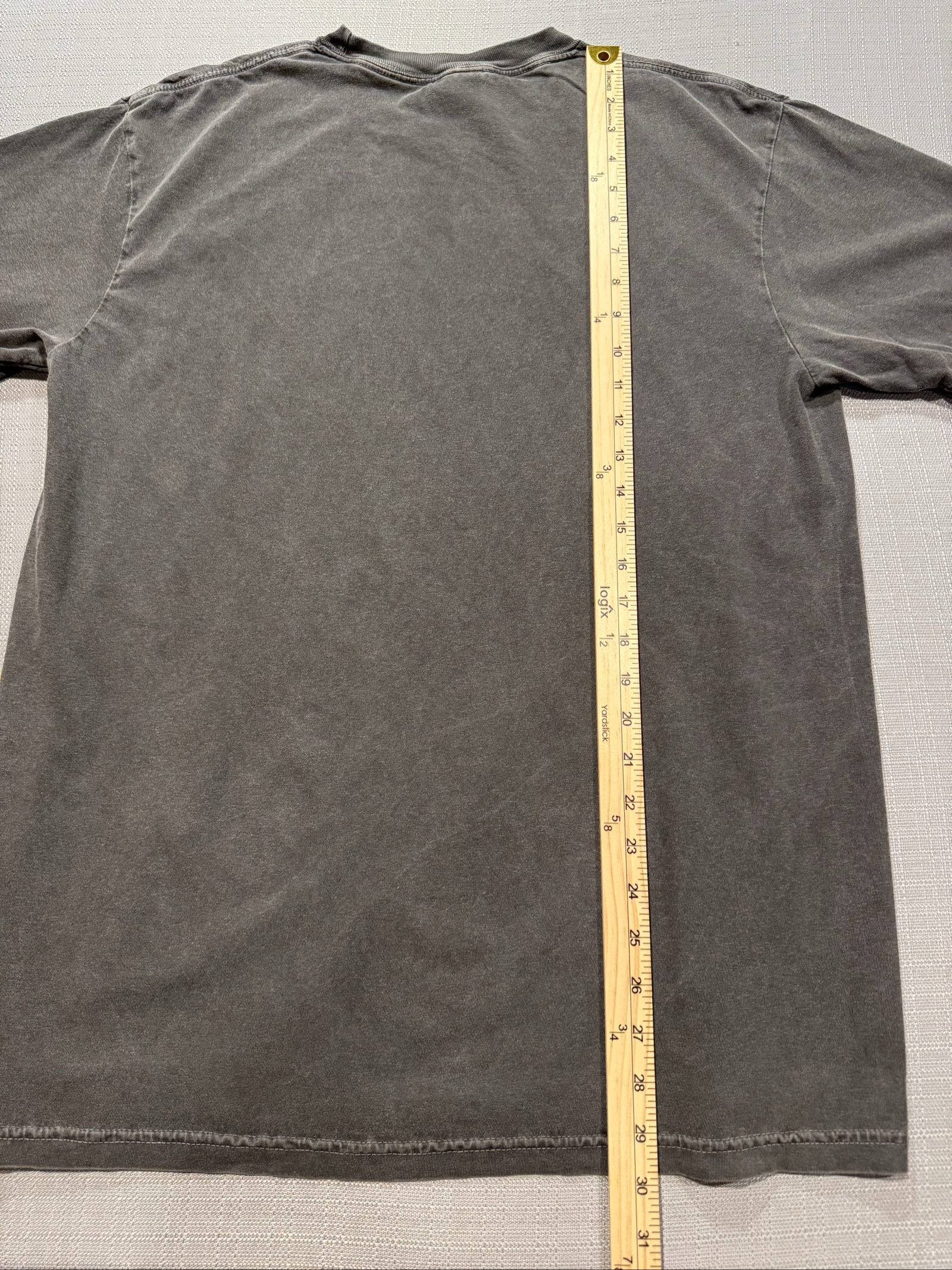 Men’s Comfort Colors Read Checkered Graphic T-Shirt – Charcoal Gray – Large image 5