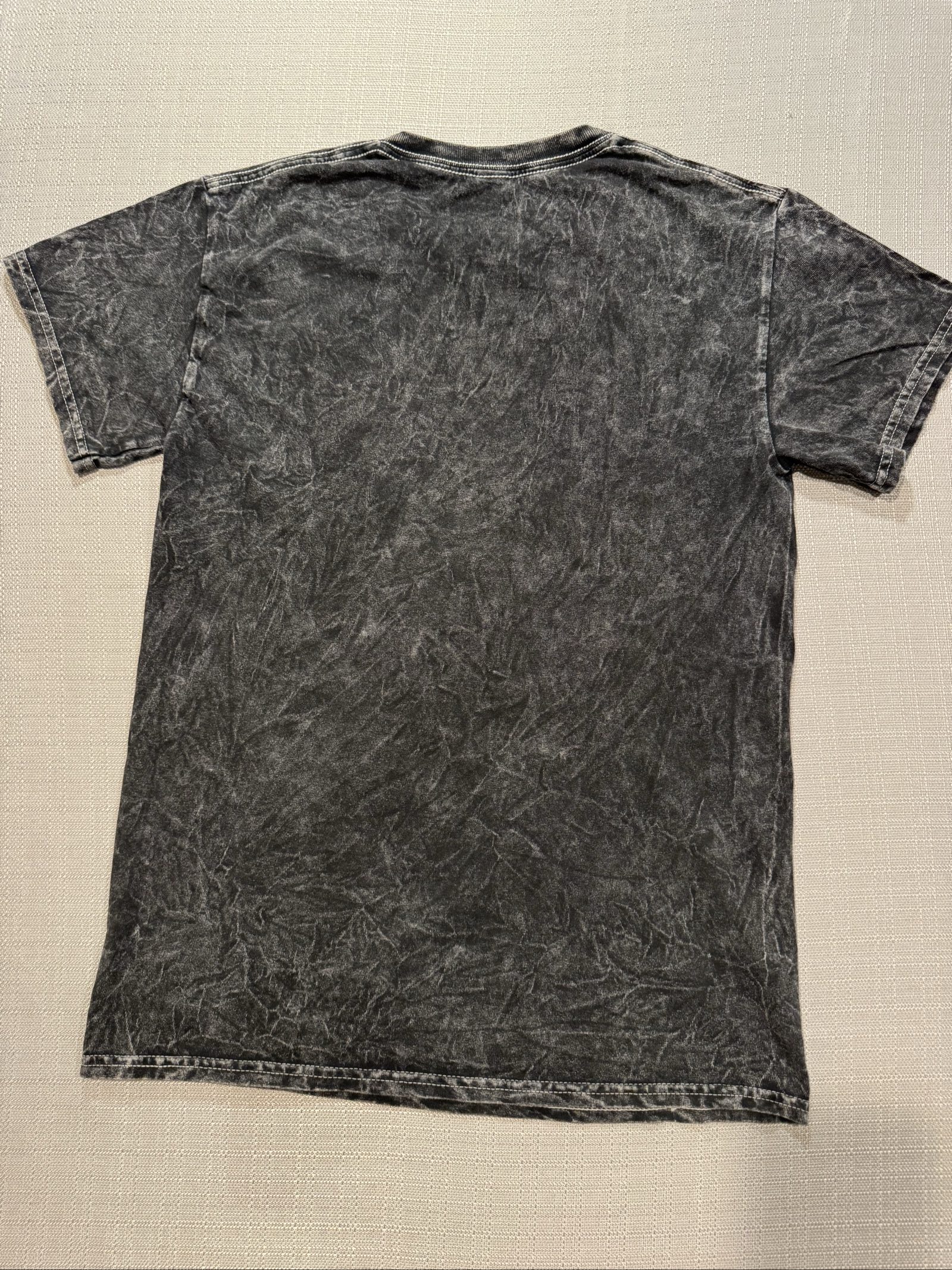 Women's Nirvana Smiley Face Graphic T-Shirt – Black Gray – Small image 6