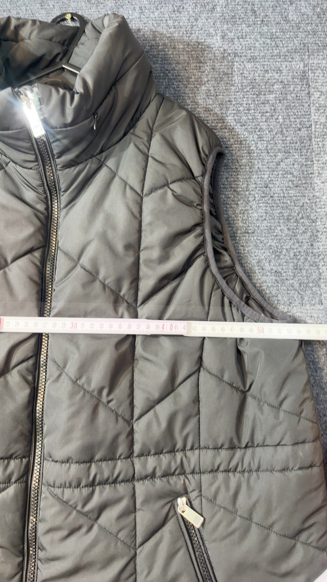 M&S Black Puffer Gilet Vest UK 20 Quilted Sleeveless Jacket image 9