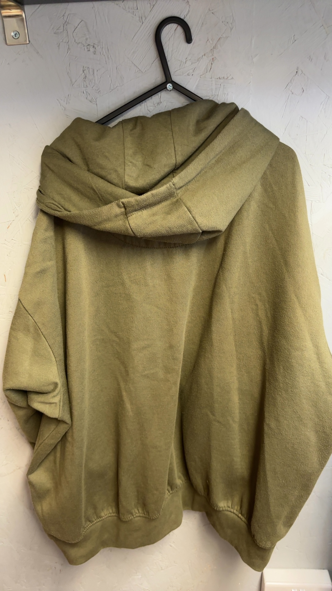 Jacamo Mens Khaki Green Zip-Up Hoodie 2XL Drawstring Pockets very good condition image 3