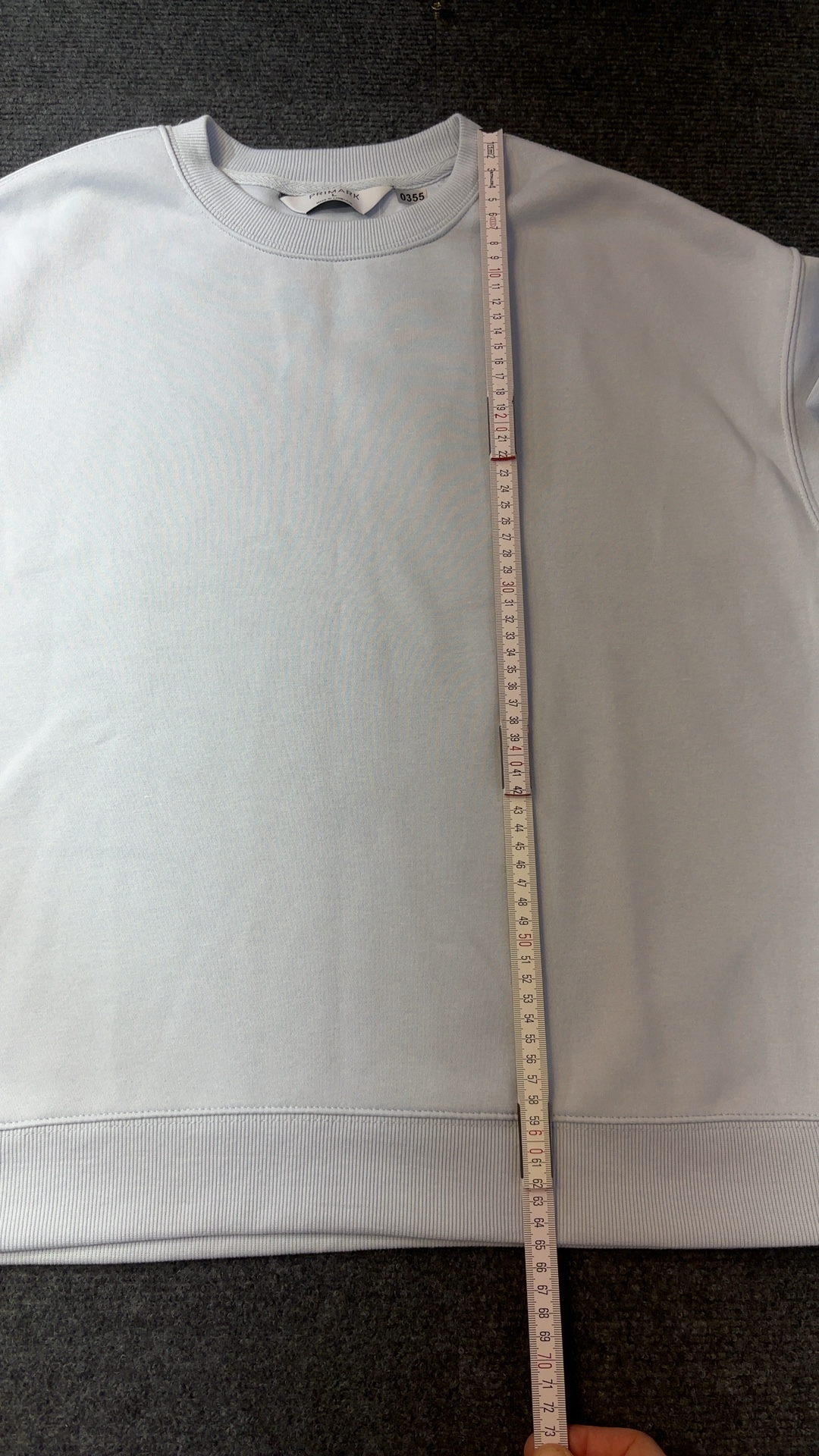 Primark Light Blue Sweatshirt Large Cotton Polyester excellent condition image 5