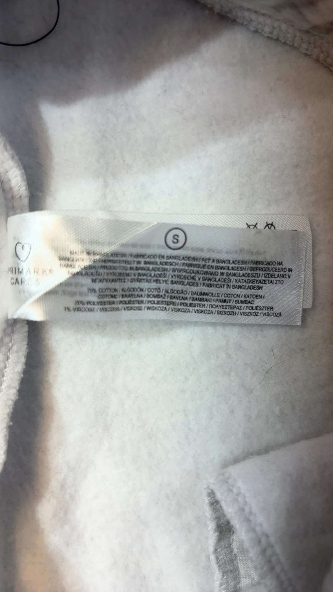 Primark Women's Cream Fleece Joggers Small Drawstring Waist excellent condition image 5