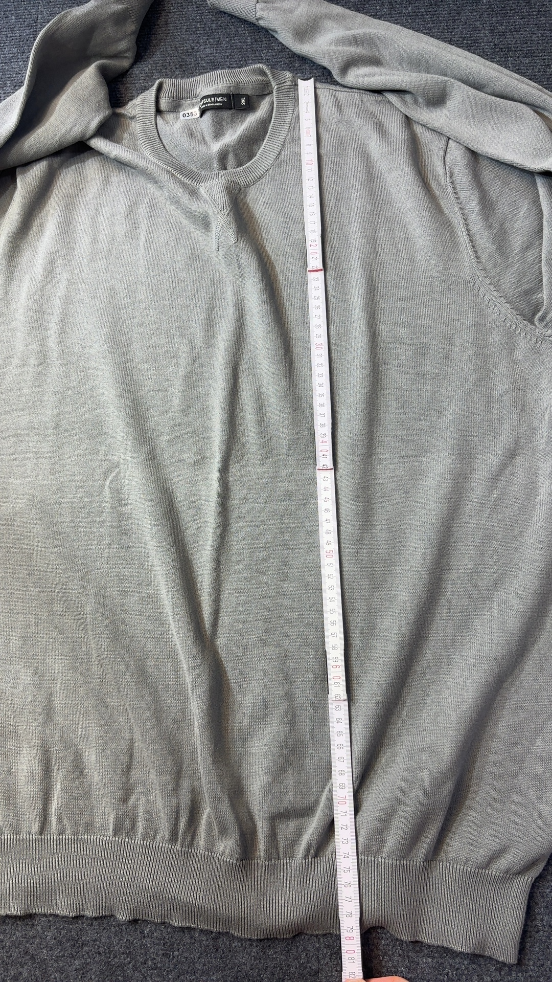 Jacamo Capsule Men Grey Knit Jumper 2XL Cotton Blend excellent condition image 4
