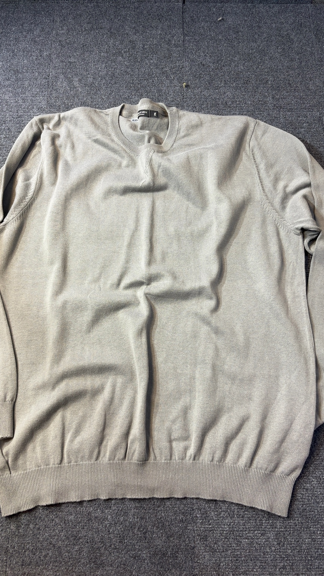 Jacamo Capsule Men Grey Knit Jumper 2XL Cotton Blend excellent condition