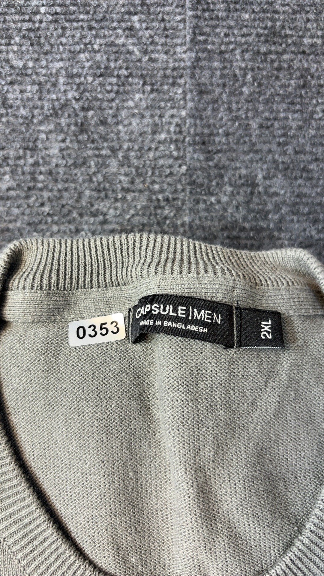Jacamo Capsule Men Grey Knit Jumper 2XL Cotton Blend excellent condition image 3