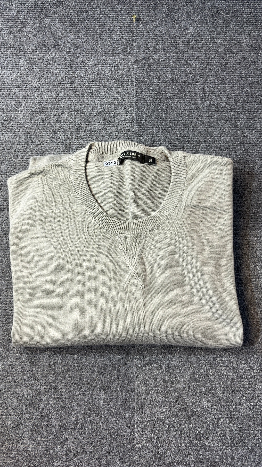 Jacamo Capsule Men Grey Knit Jumper 2XL Cotton Blend excellent condition image 2