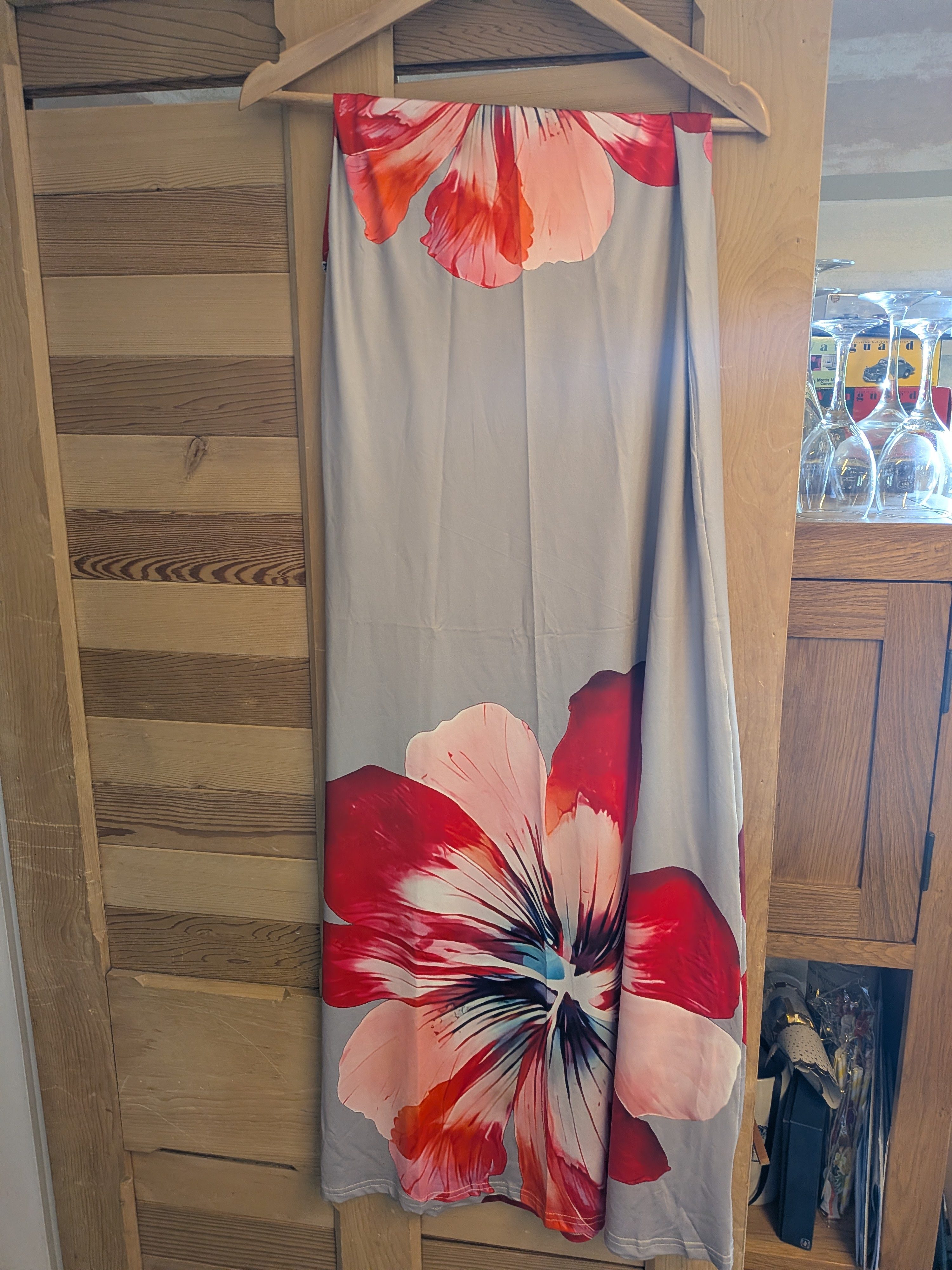 Loalirando Women's Floral Strapless Maxi Dress – Size S image 2