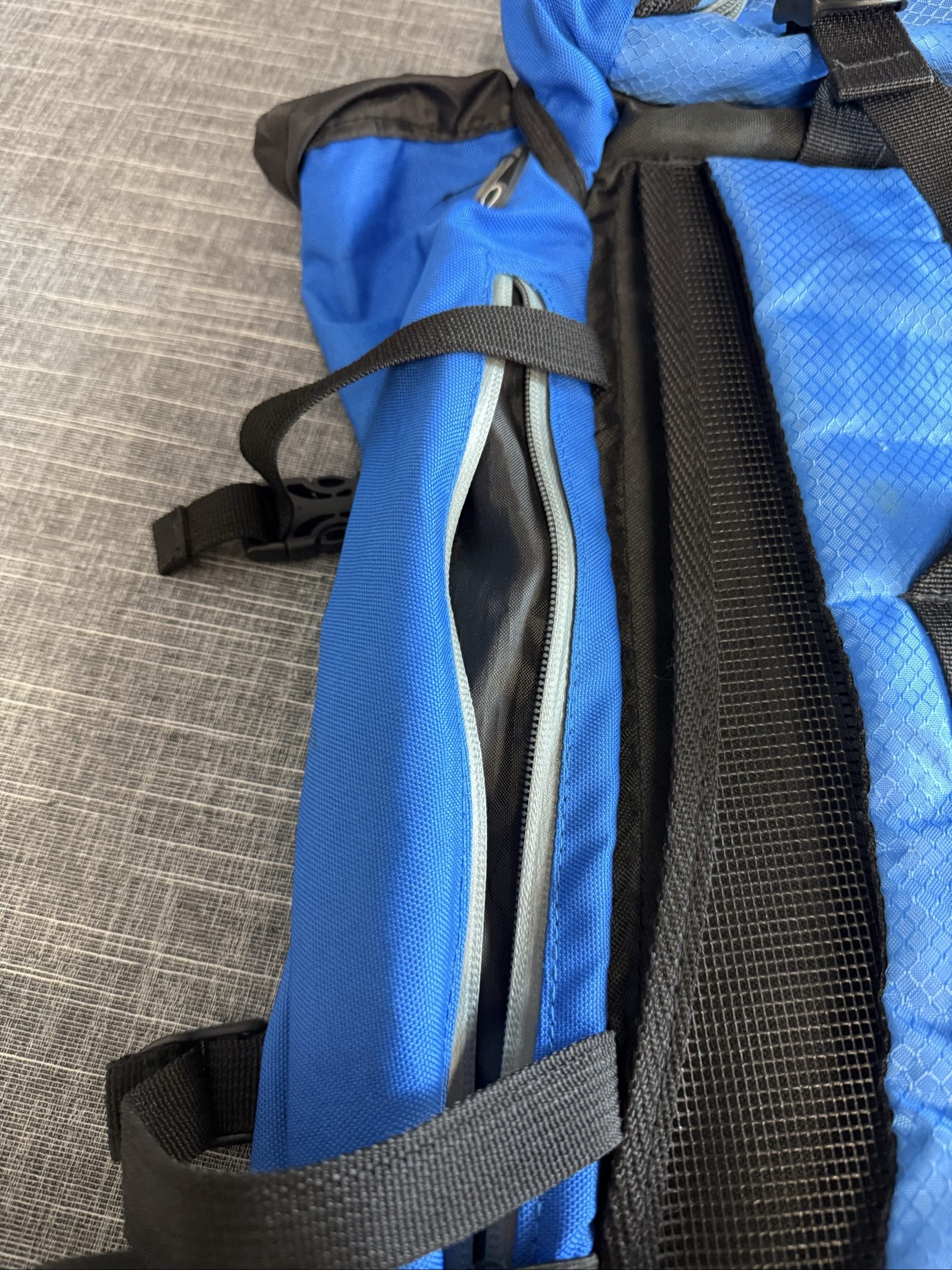 Adventuridge Blue Outdoor Hiking Backpack Rucksack with Multiple Compartments image 5