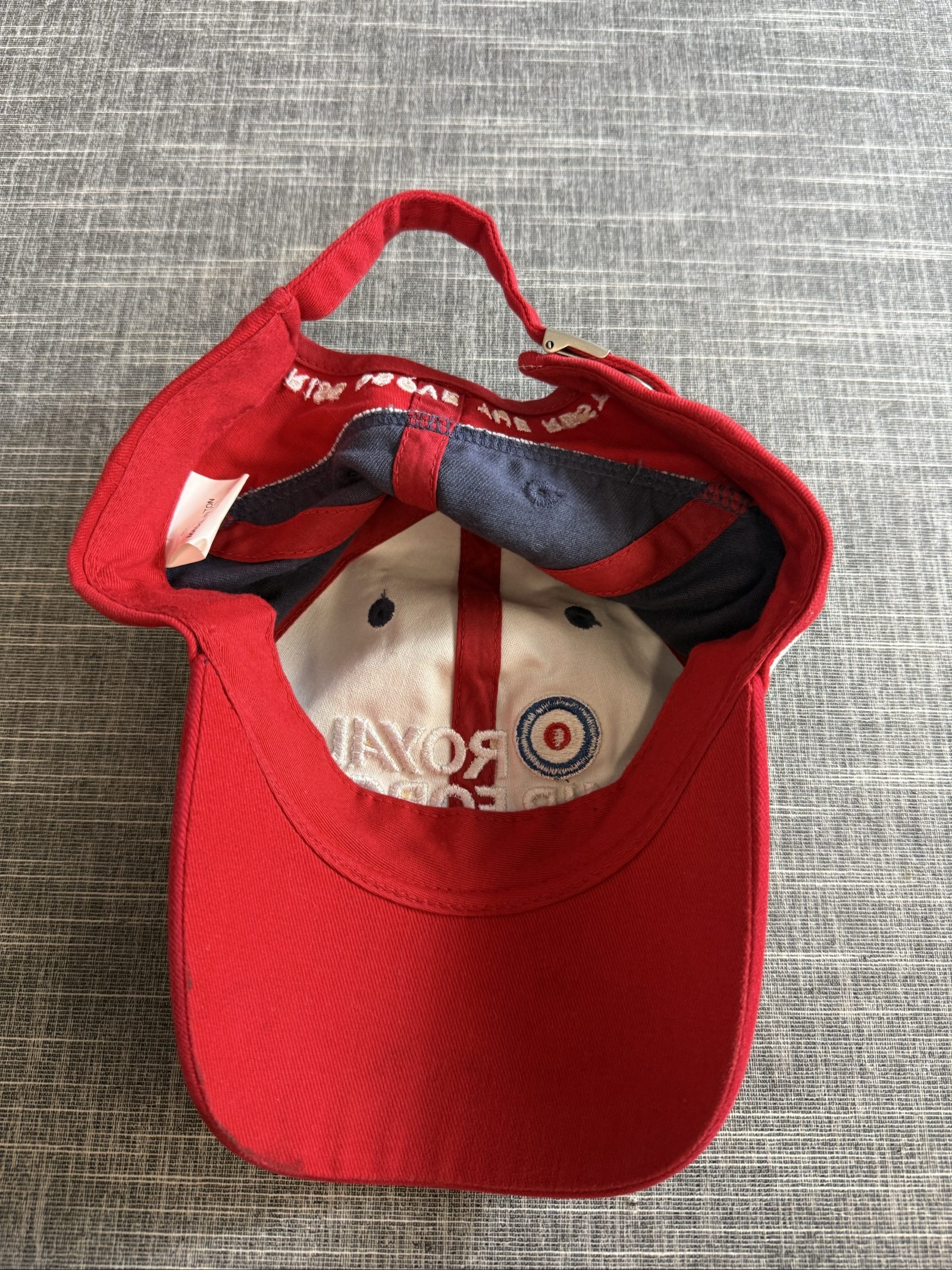 Royal Air Force Unisex Baseball Cap Navy Blue Red Embroidered RAF Logo image 5
