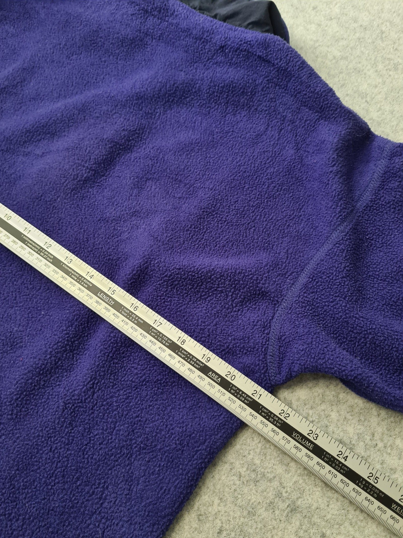 Columbia Women’s Purple Navy Fleece Pullover Medium Vintage 1161 image 6