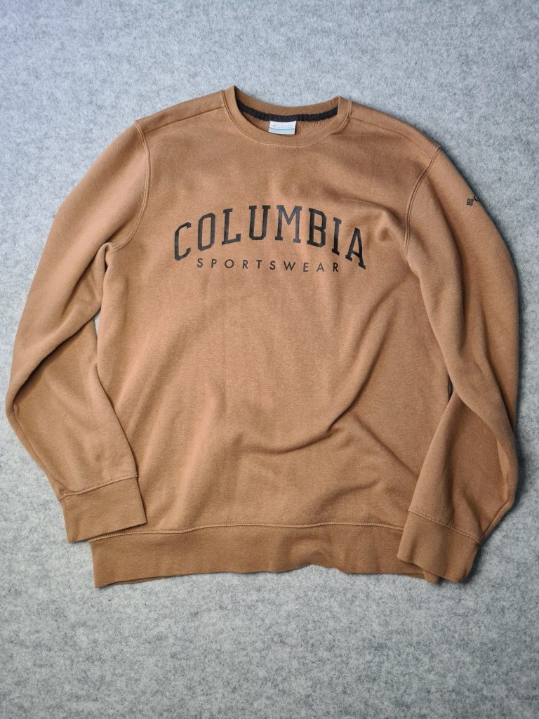 Columbia Men's Brown Sports Crew Neck Sweatshirt Jumper Medium 1162