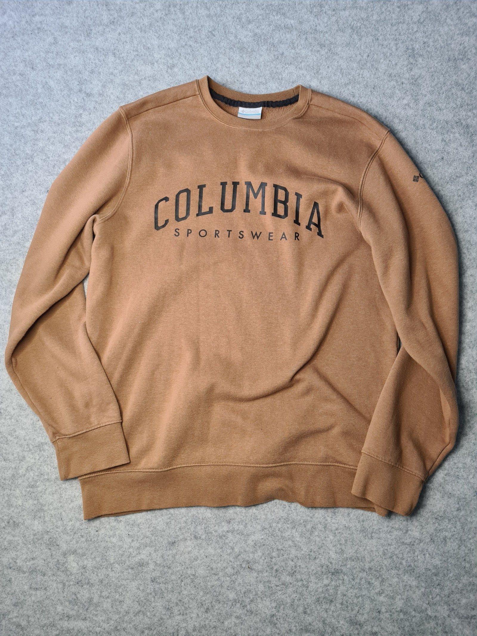Columbia Men's Brown Sports Crew Neck Sweatshirt Jumper Medium 1162