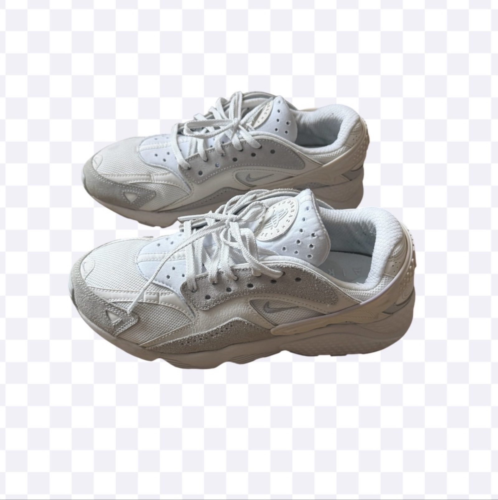Nike Air Huarache Runner DZ3306-100 Men’s UK 7 Summit White Trainers