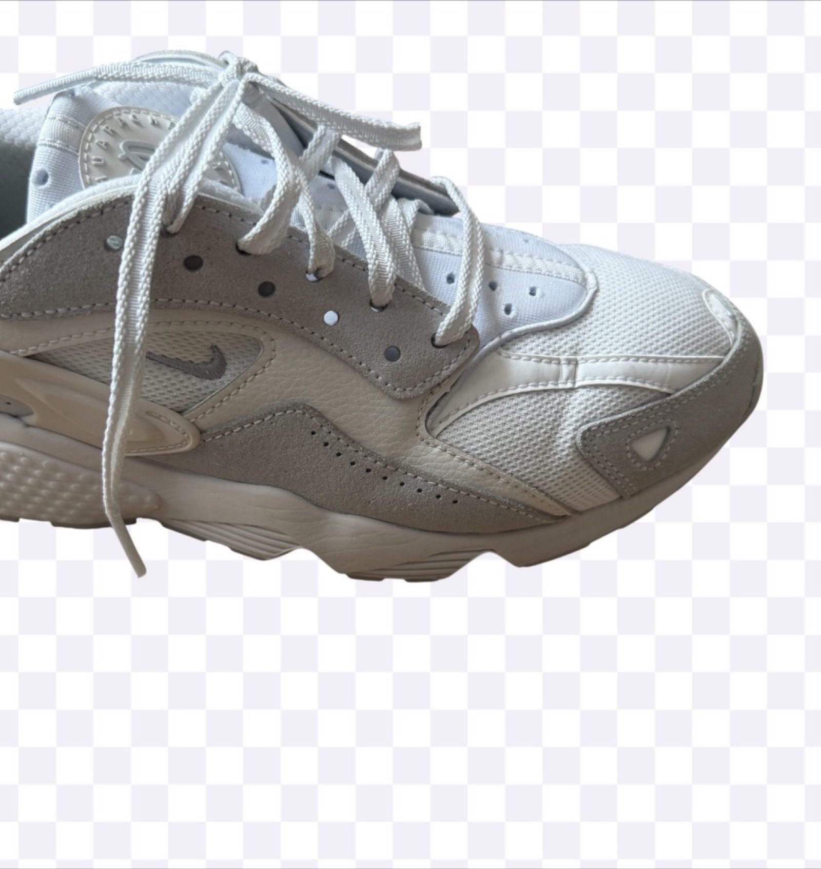Nike Air Huarache Runner DZ3306-100 Men’s UK 7 Summit White Trainers image 2
