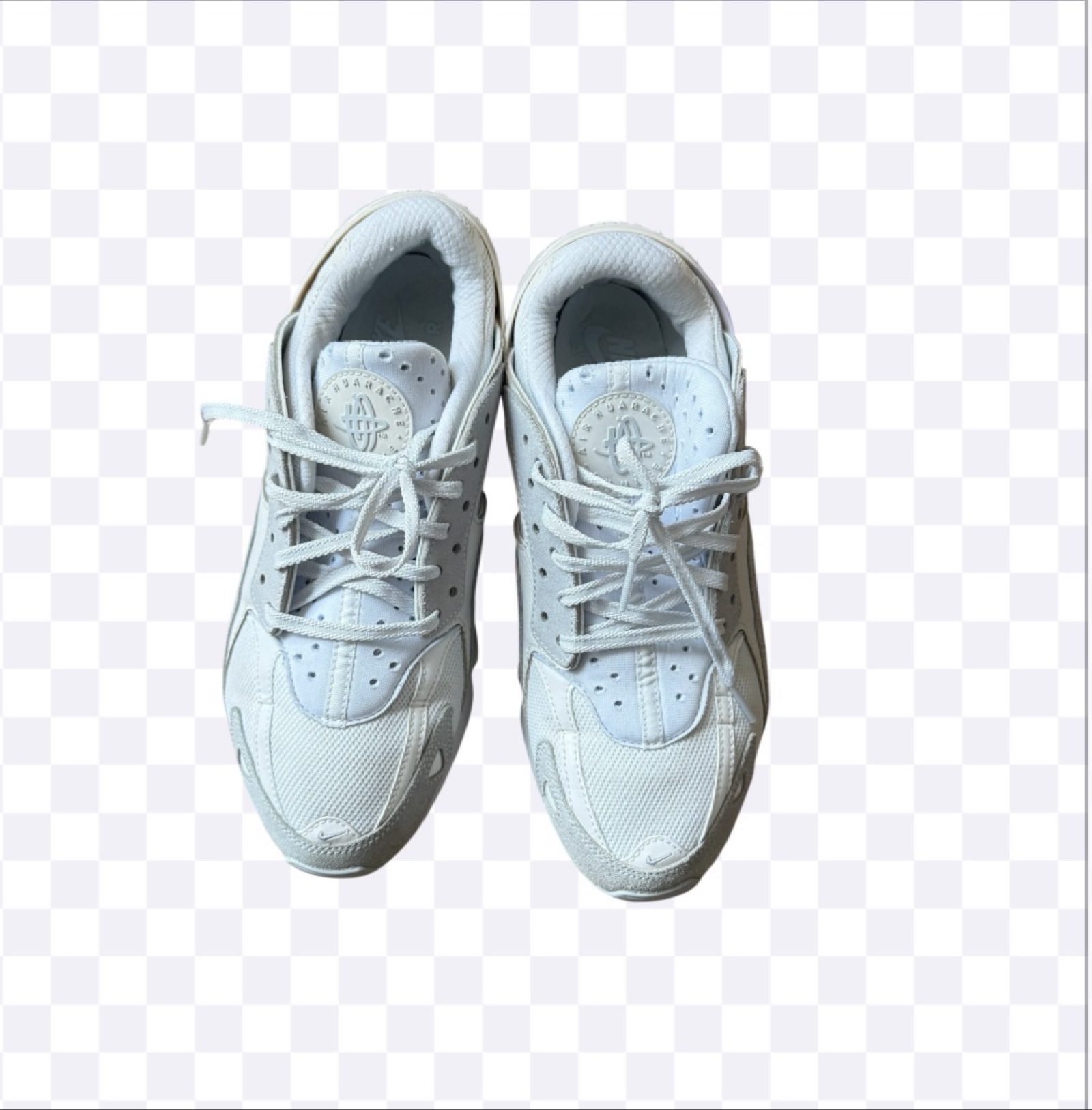 Nike Air Huarache Runner DZ3306-100 Men’s UK 7 Summit White Trainers image 4