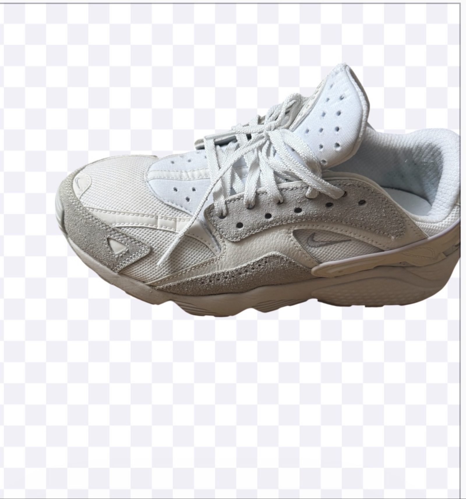 Nike Air Huarache Runner DZ3306-100 Men’s UK 7 Summit White Trainers image 5