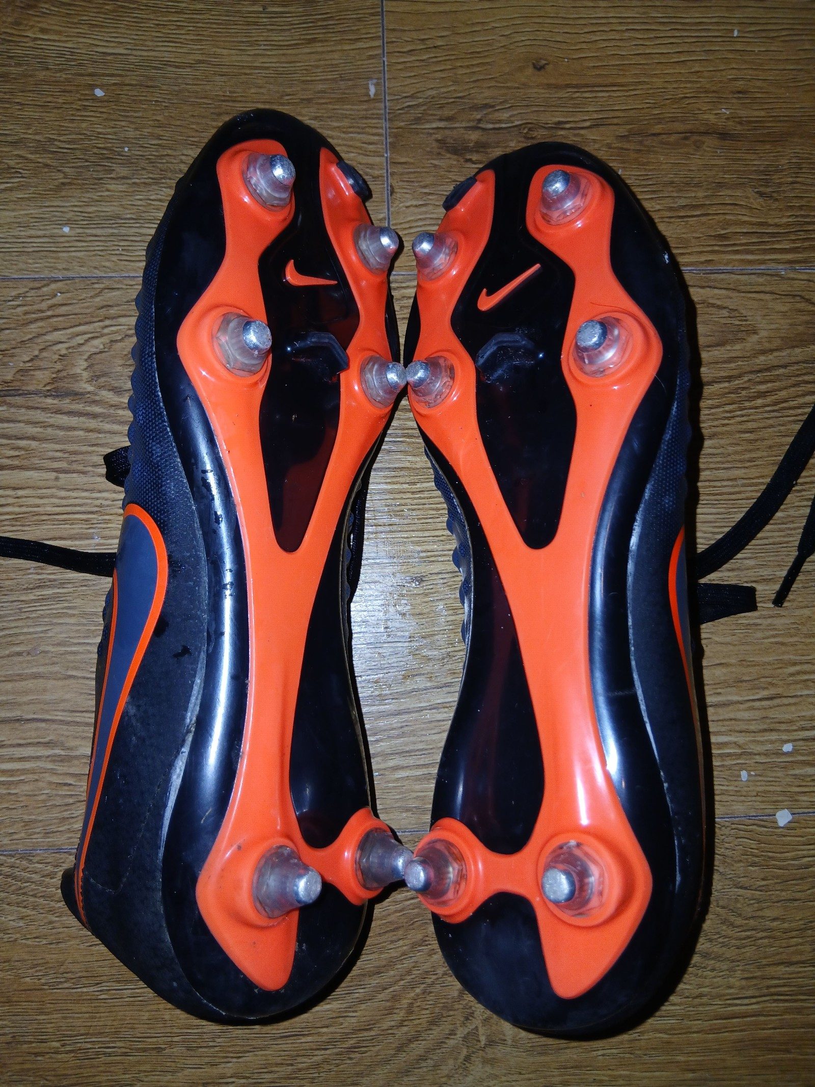 Nike Black & Orange Magista Soccer Cleats US 7.5