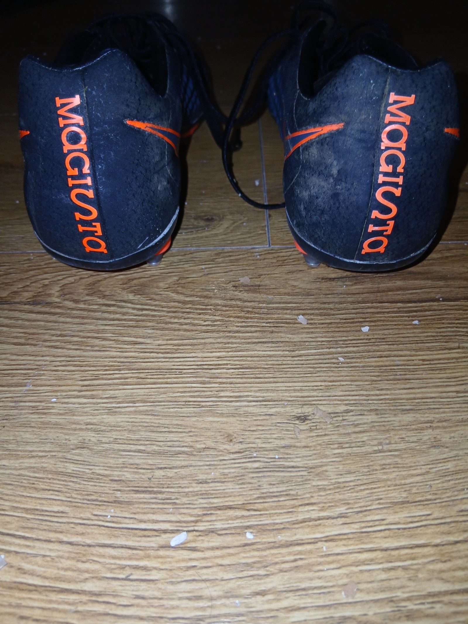 Nike Black & Orange Magista Soccer Cleats US 7.5 image 2