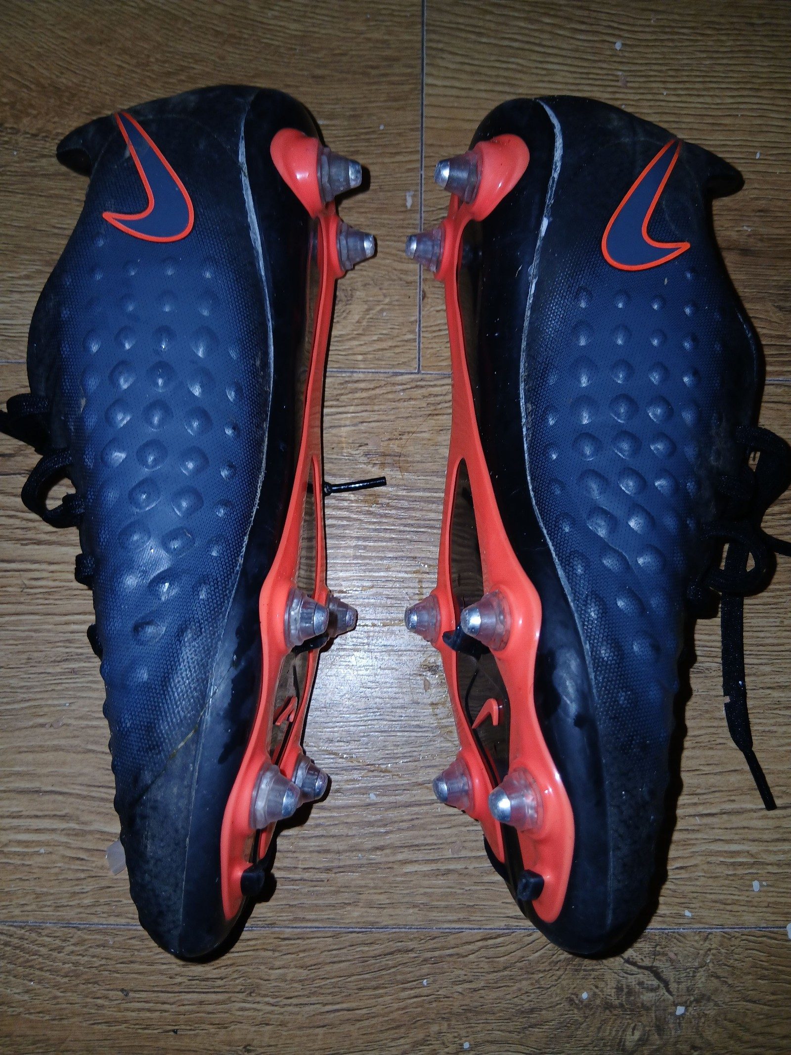 Nike Black & Orange Magista Soccer Cleats US 7.5 image 6