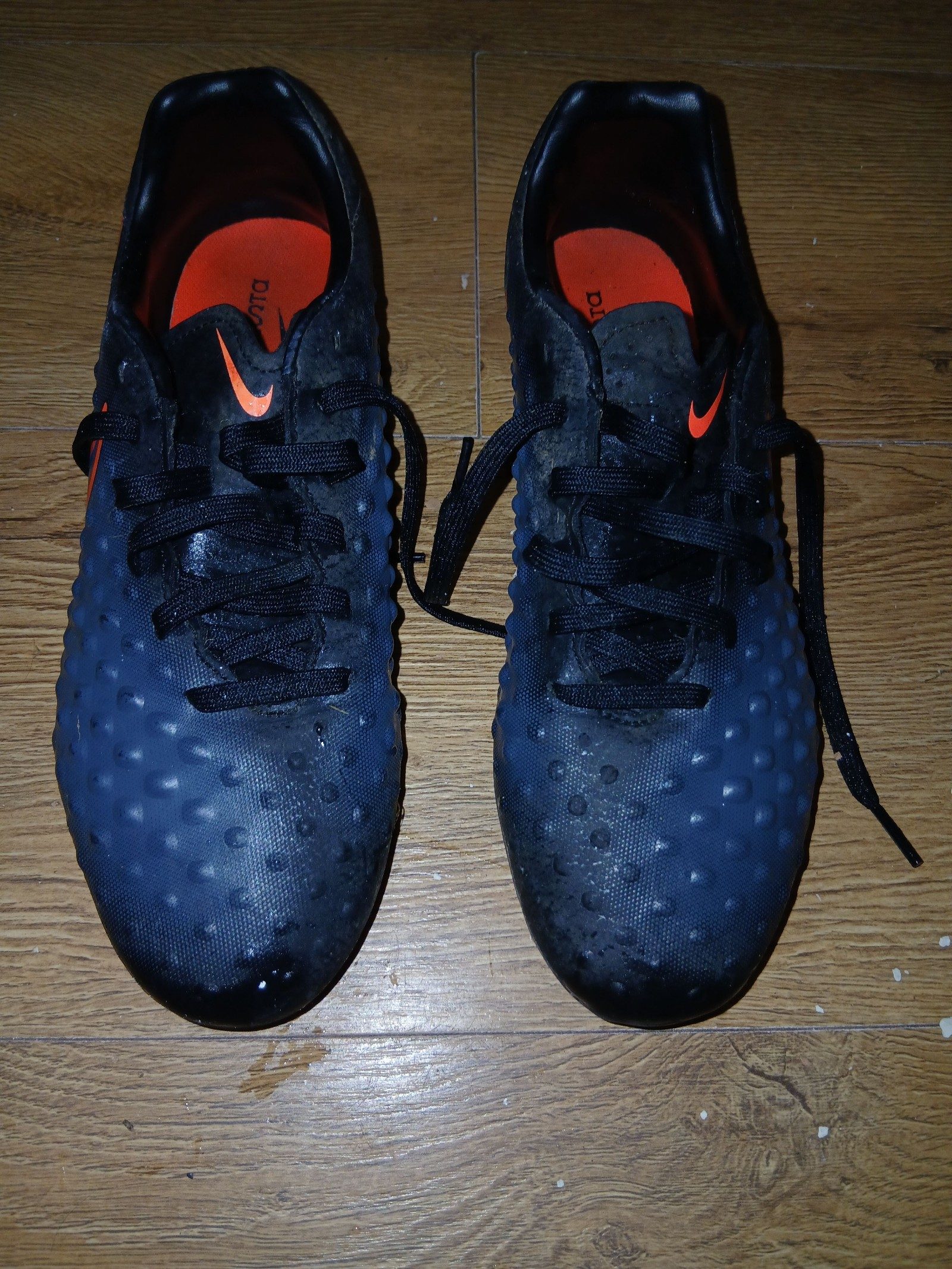 Nike Black & Orange Magista Soccer Cleats US 7.5 image 7