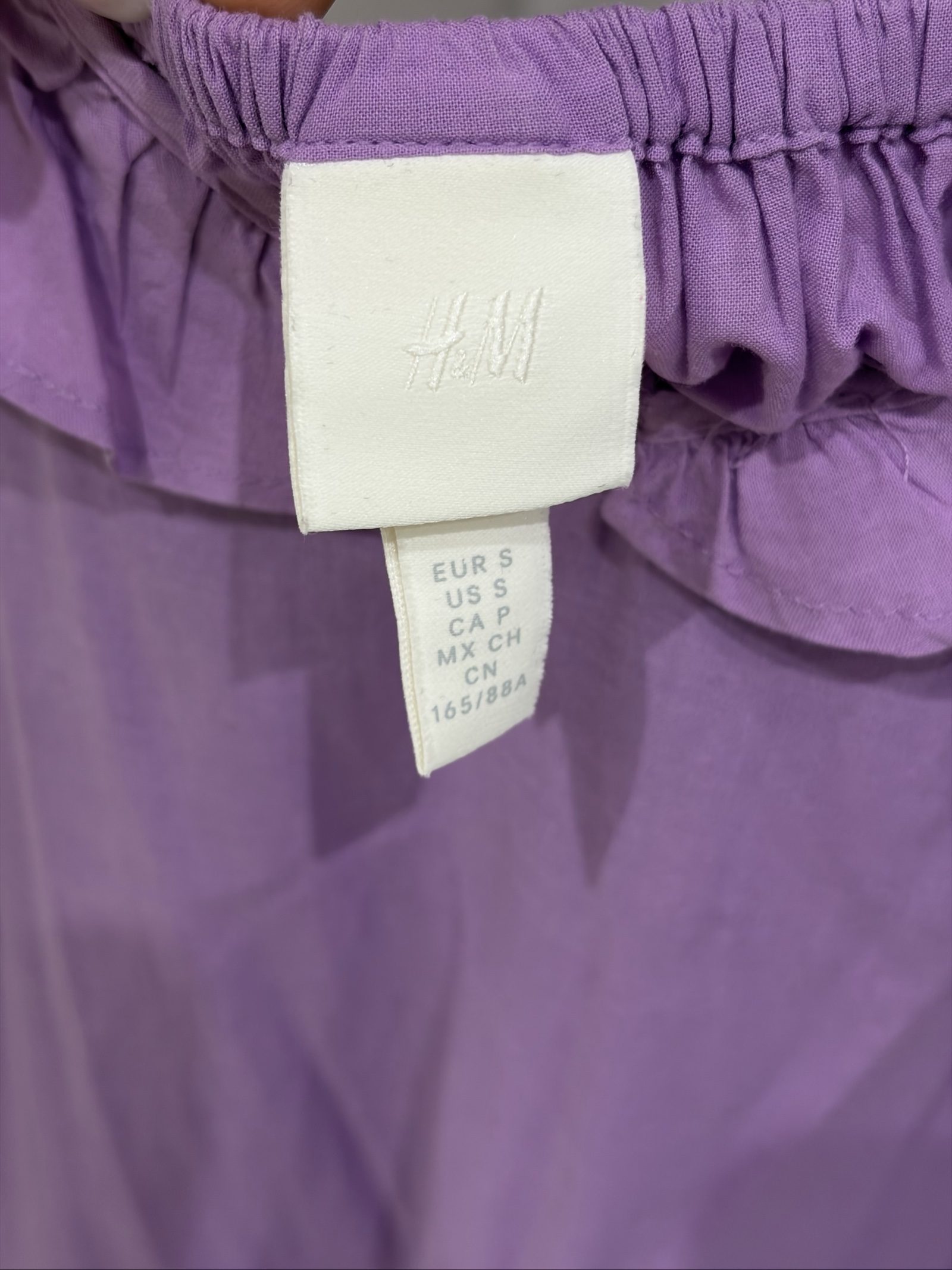 H&M Purple Ruffle Sleeve Dress Small image 4