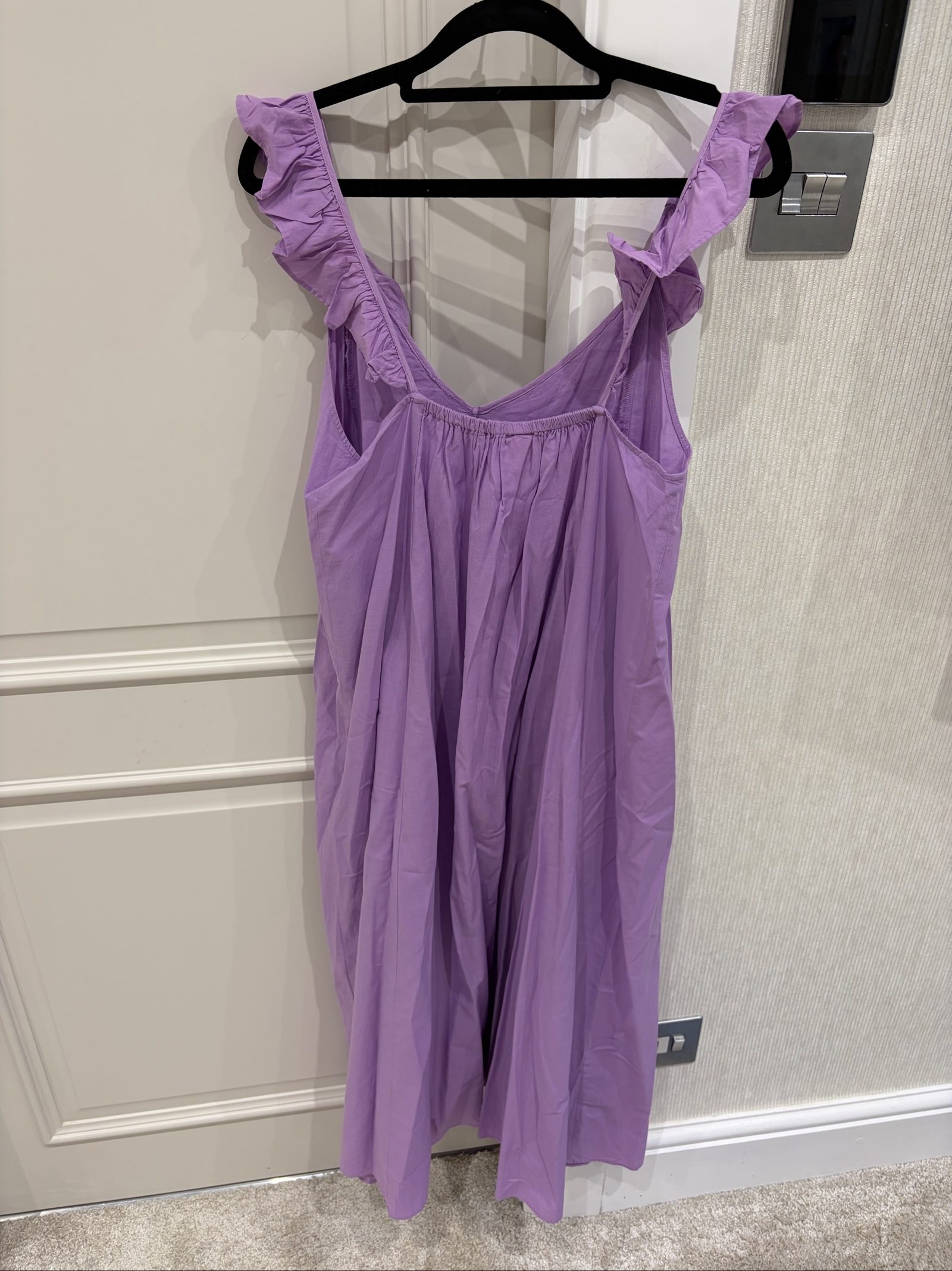 H&M Purple Ruffle Sleeve Dress Small image 5