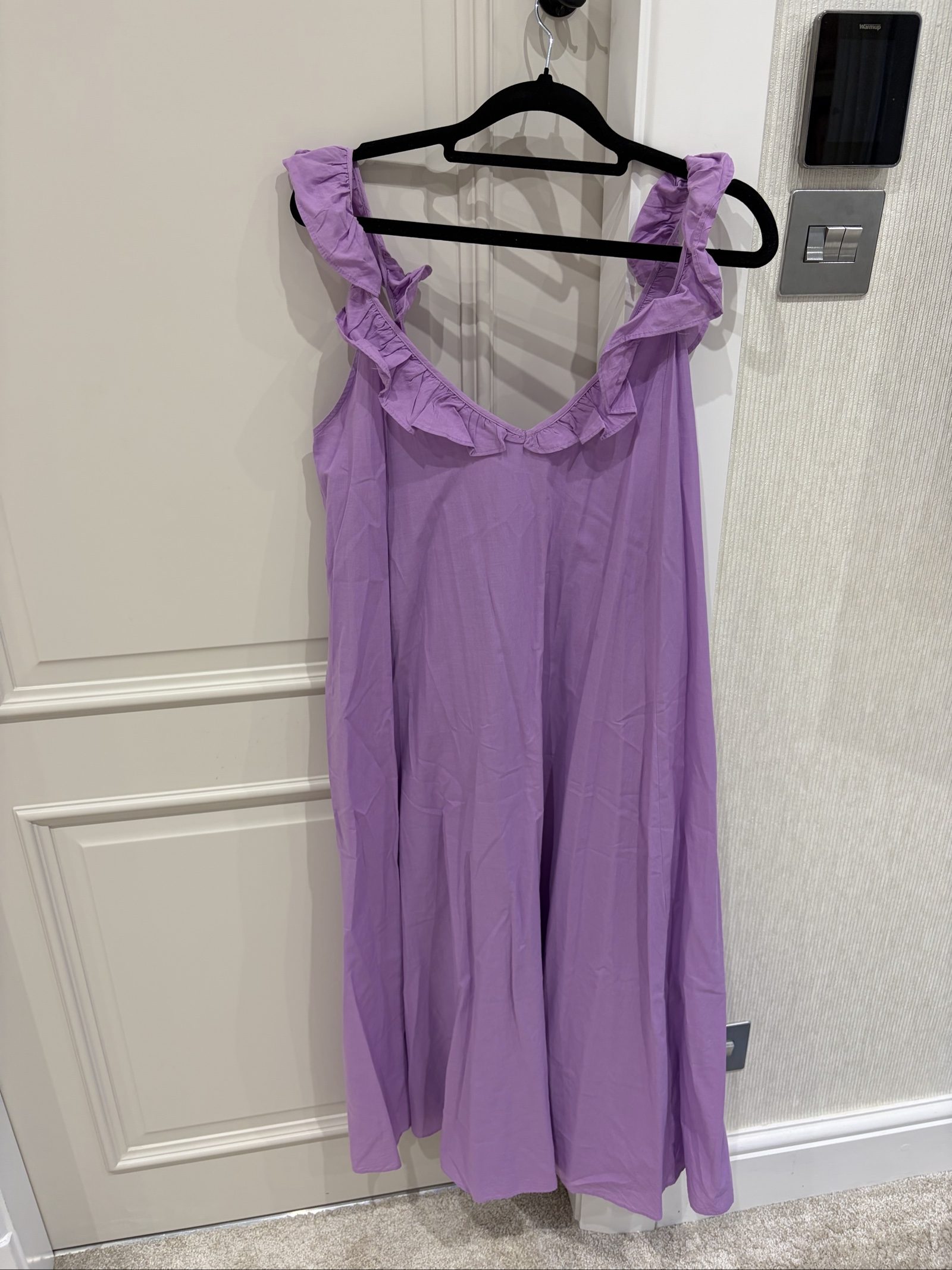 H&M Purple Ruffle Sleeve Dress Small image 7