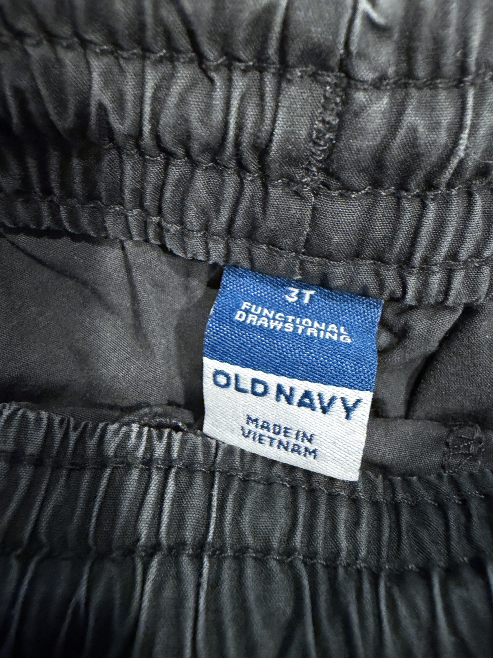 Old Navy Black Toddler Shorts 3T Functional Drawstring image 2