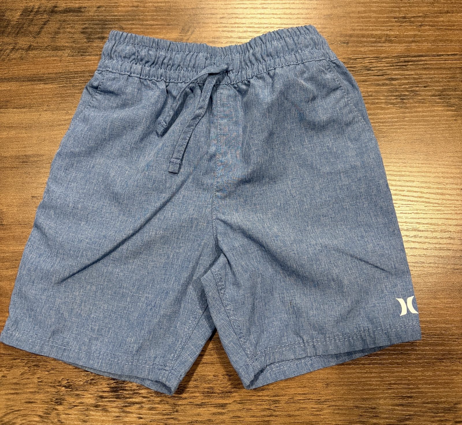 Hurley Boys' Blue Shorts 4T Elastic Waist