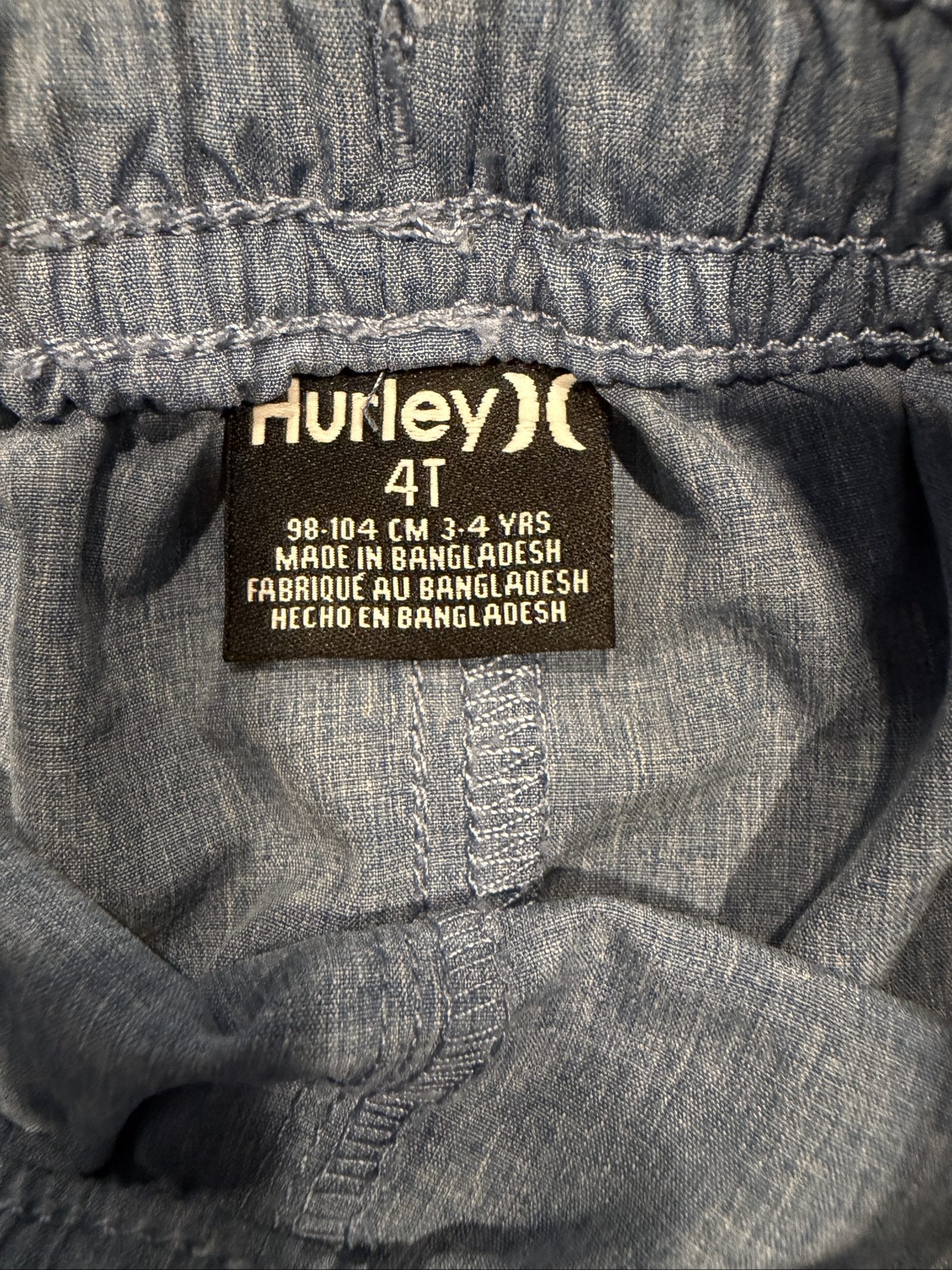 Hurley Boys' Blue Shorts 4T Elastic Waist image 2