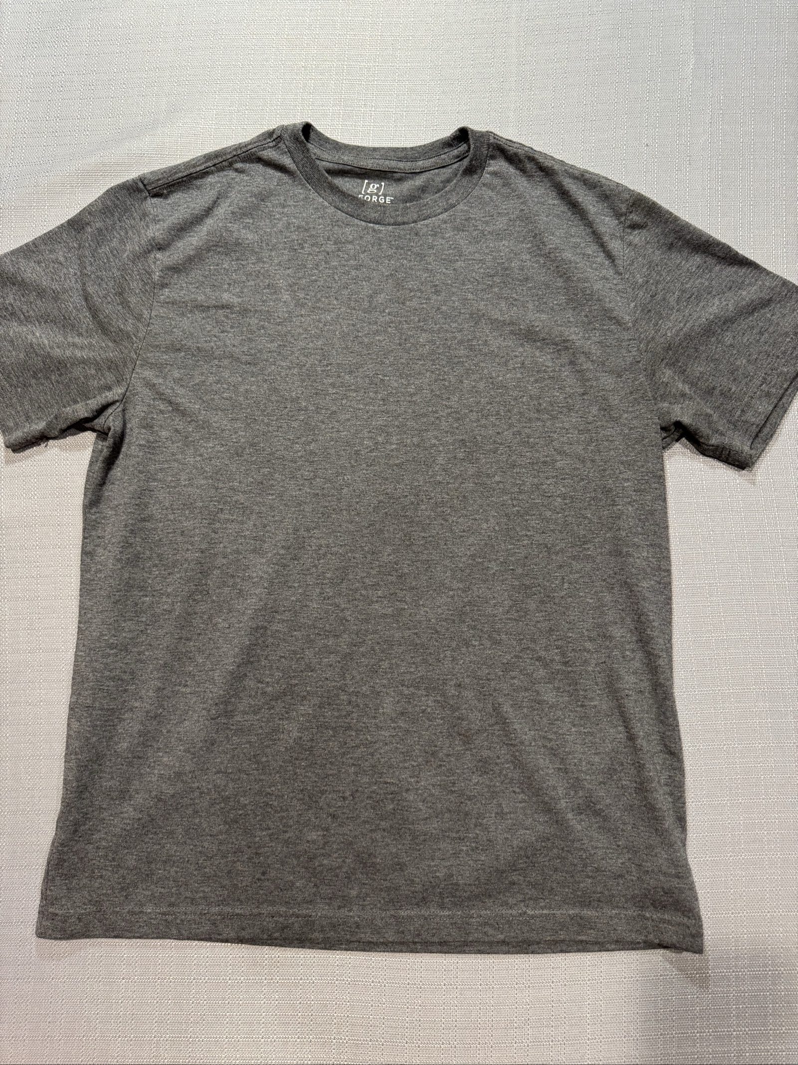 Men’s George Basic Crew Neck T-Shirt – Charcoal Gray – Medium