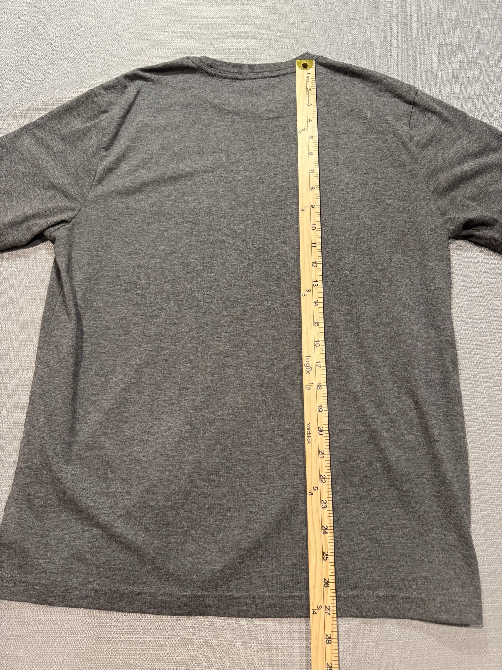 Men’s George Basic Crew Neck T-Shirt – Charcoal Gray – Medium image 5