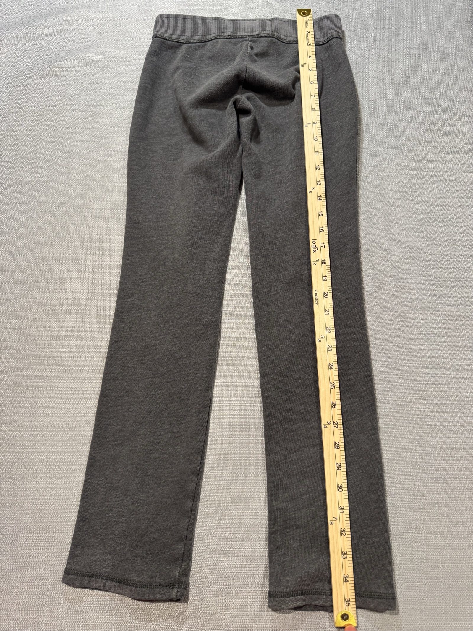 Kid’s Abercrombie NY Athletic Jogger Sweatpants – Charcoal Gray – Medium image 4