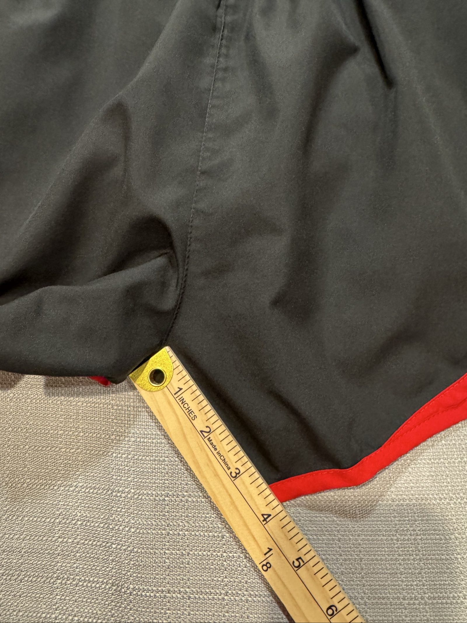 Women’s Nike Dri-FIT Running Shorts – Black Red White – Small image 4