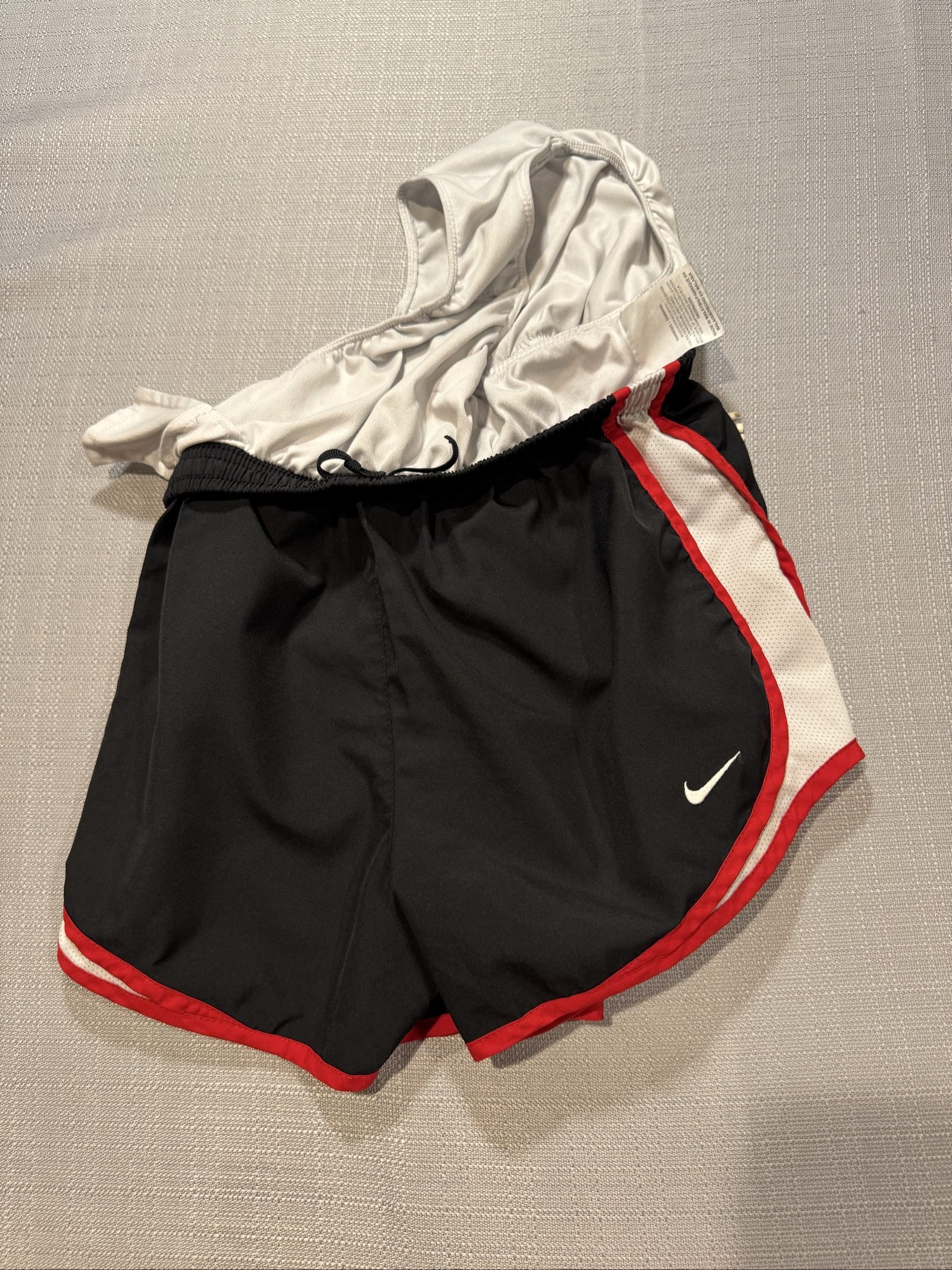 Women’s Nike Dri-FIT Running Shorts – Black Red White – Small image 5